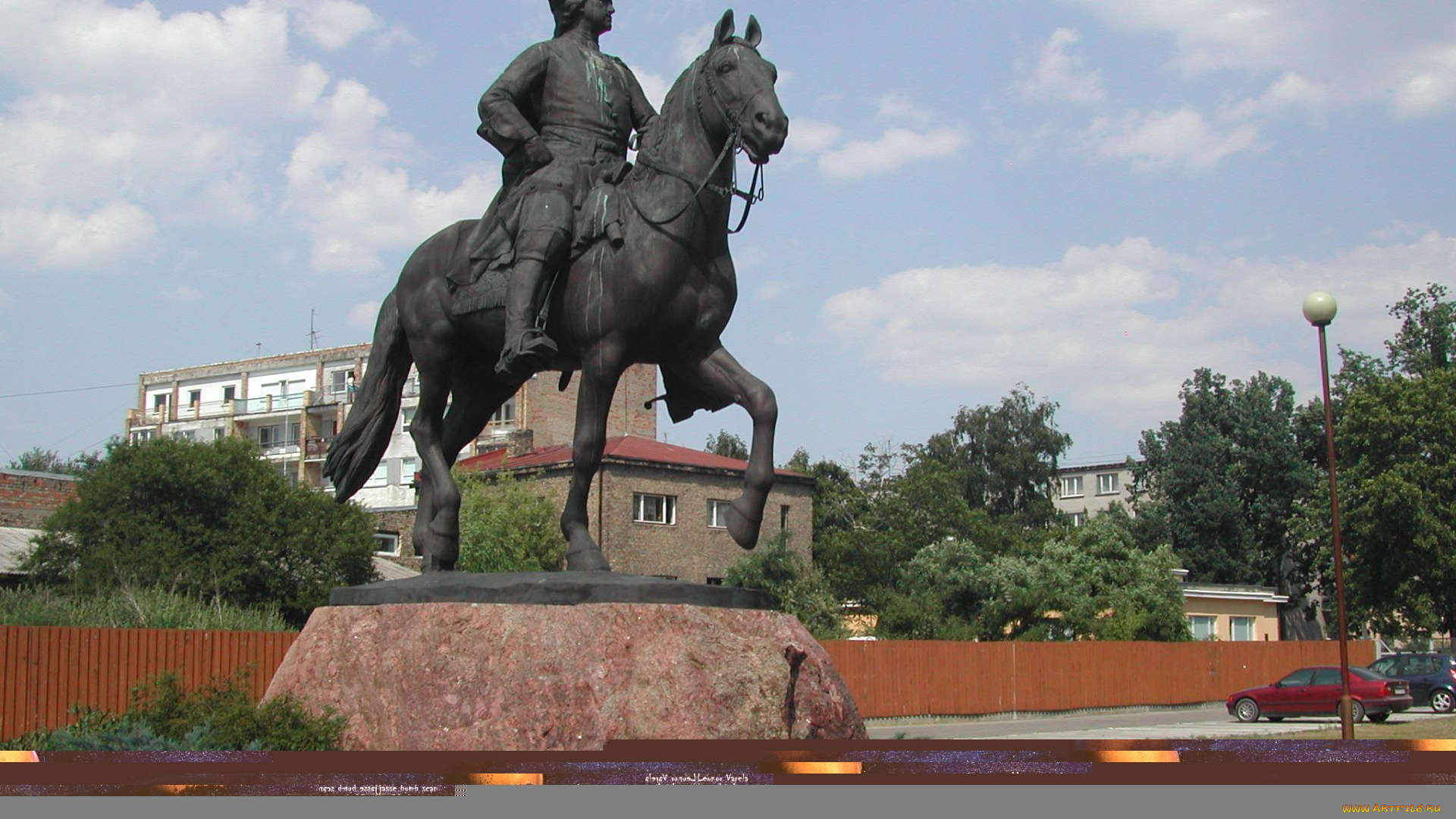 рига, памятник, петру, великому, города, латвия