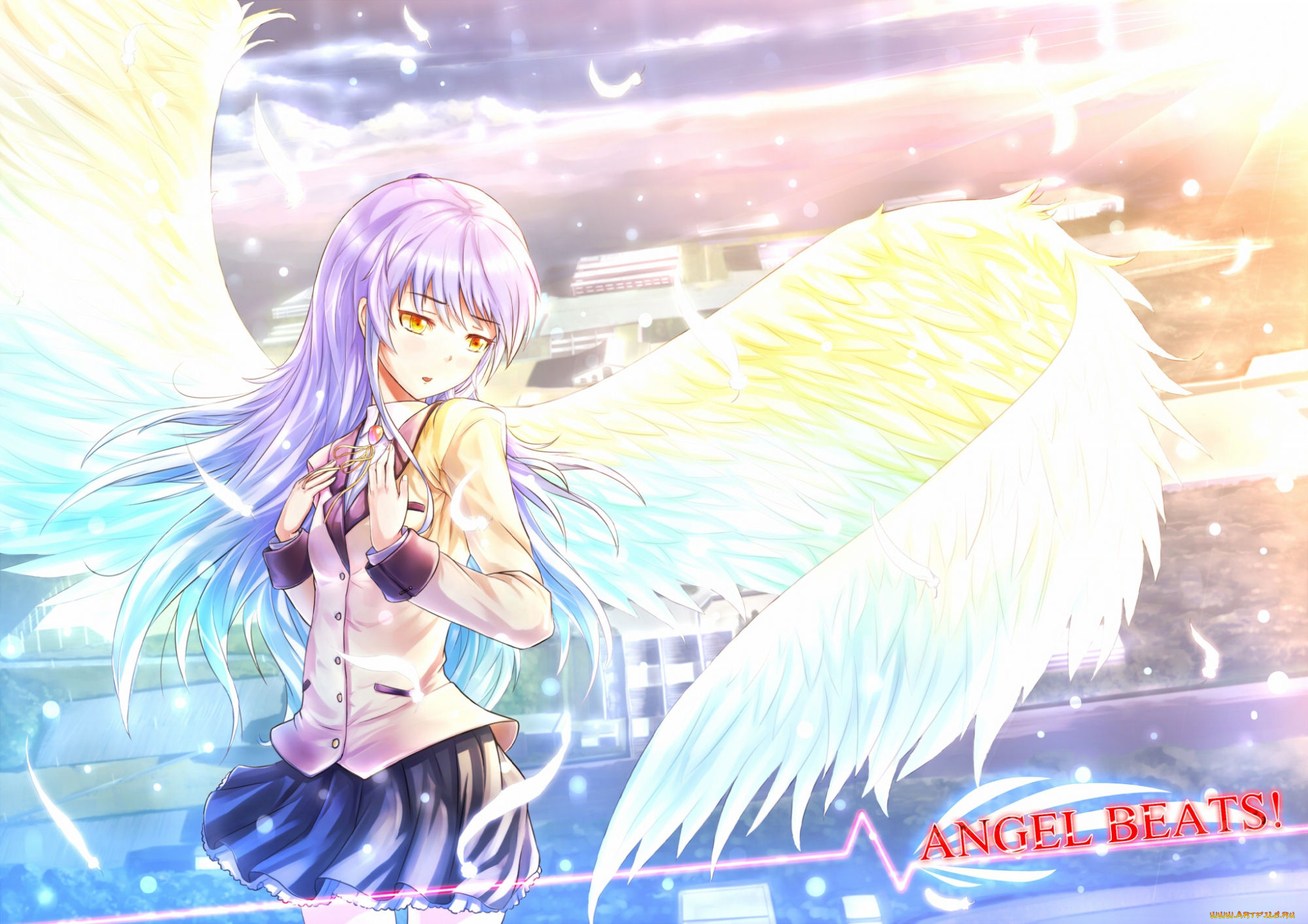 angel, beats, аниме