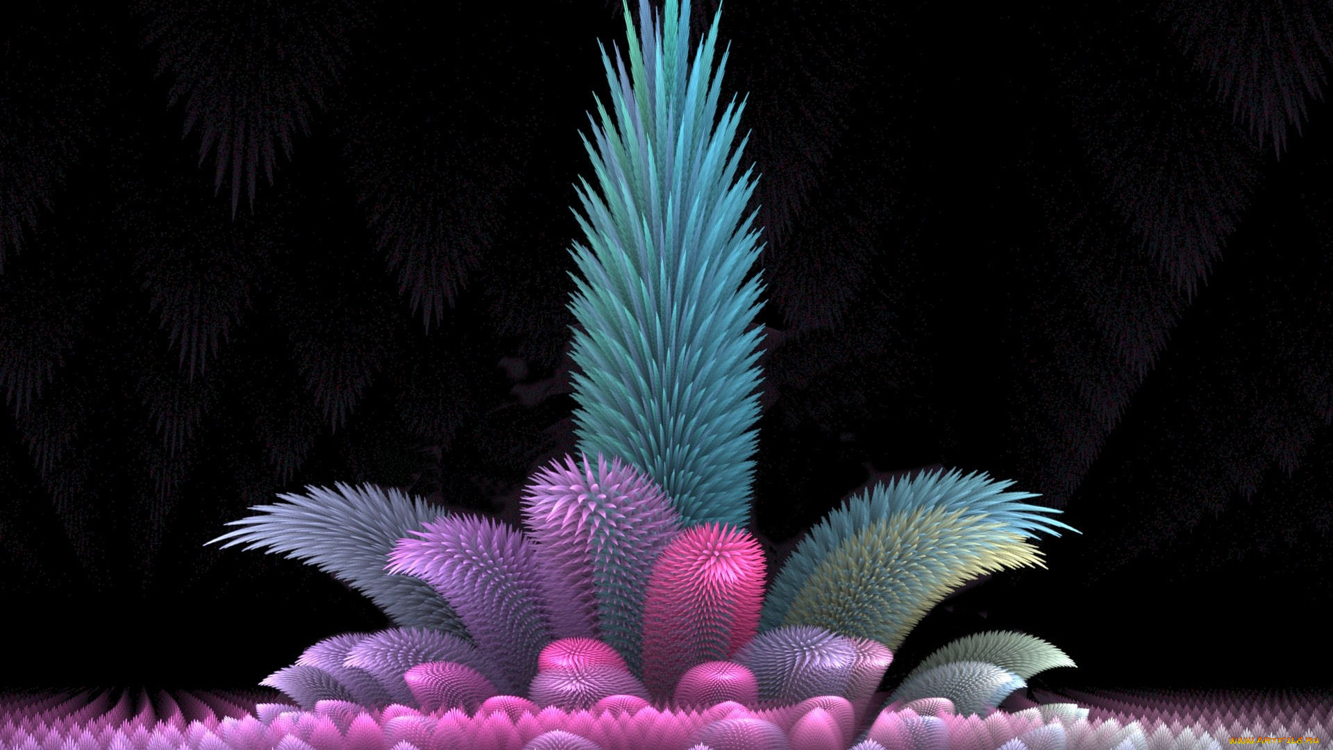 3д, графика, fractal, фракталы, узор, фон, фрактал