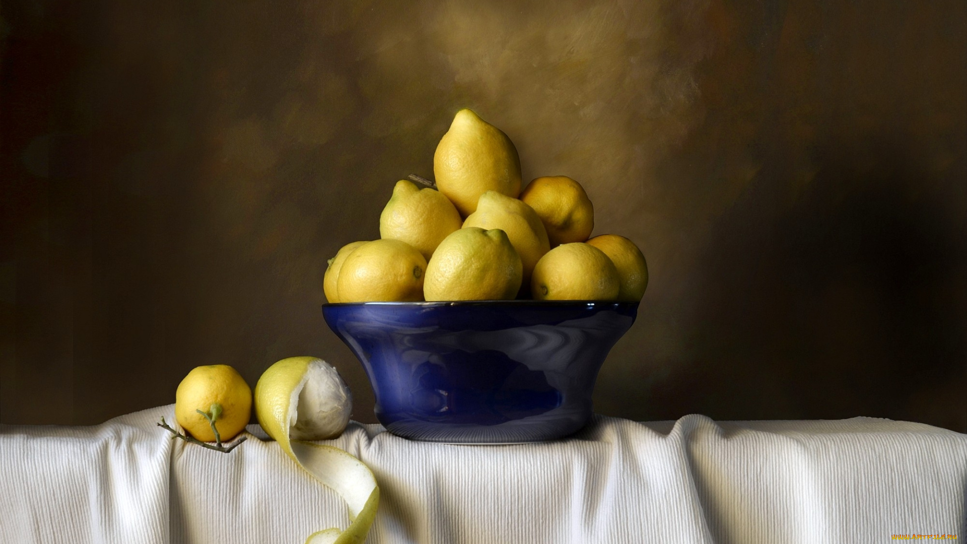 еда, цитрусы, кожура, миска, желтый, лимоны