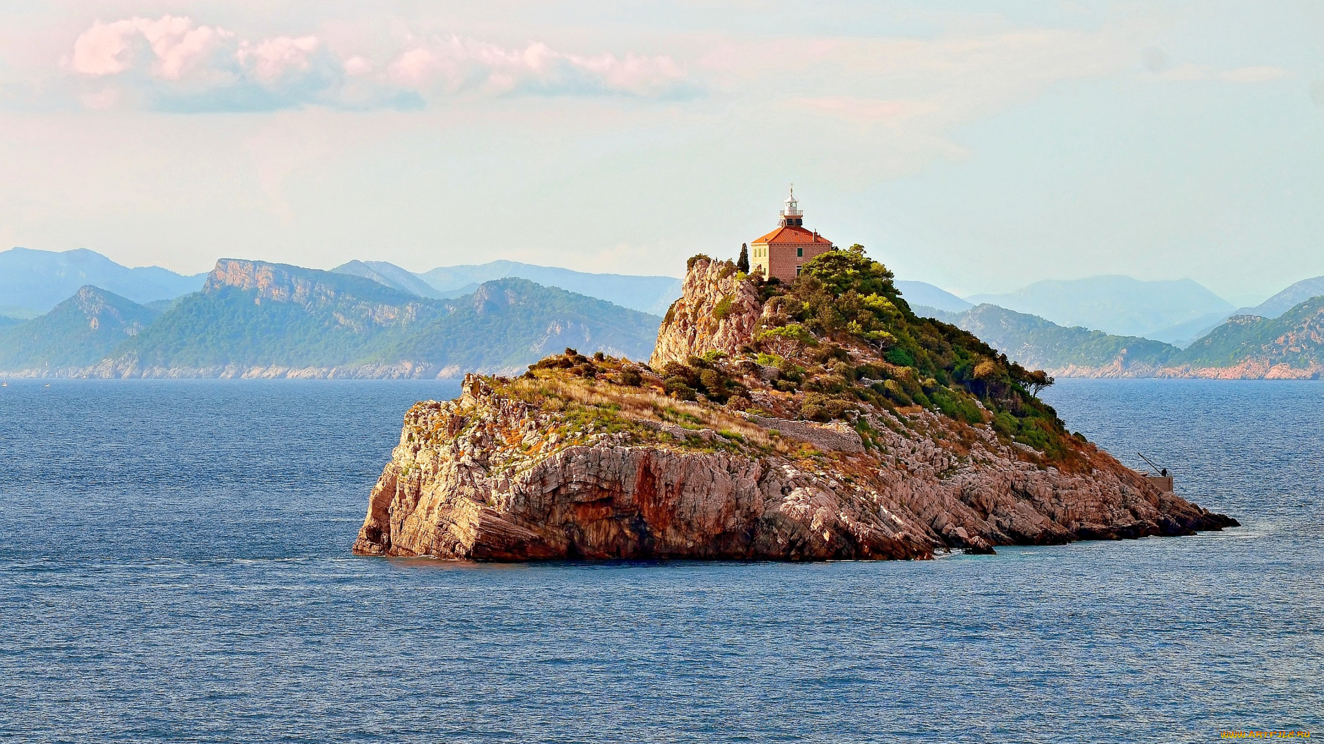 природа, маяки, вода, остров, маяк