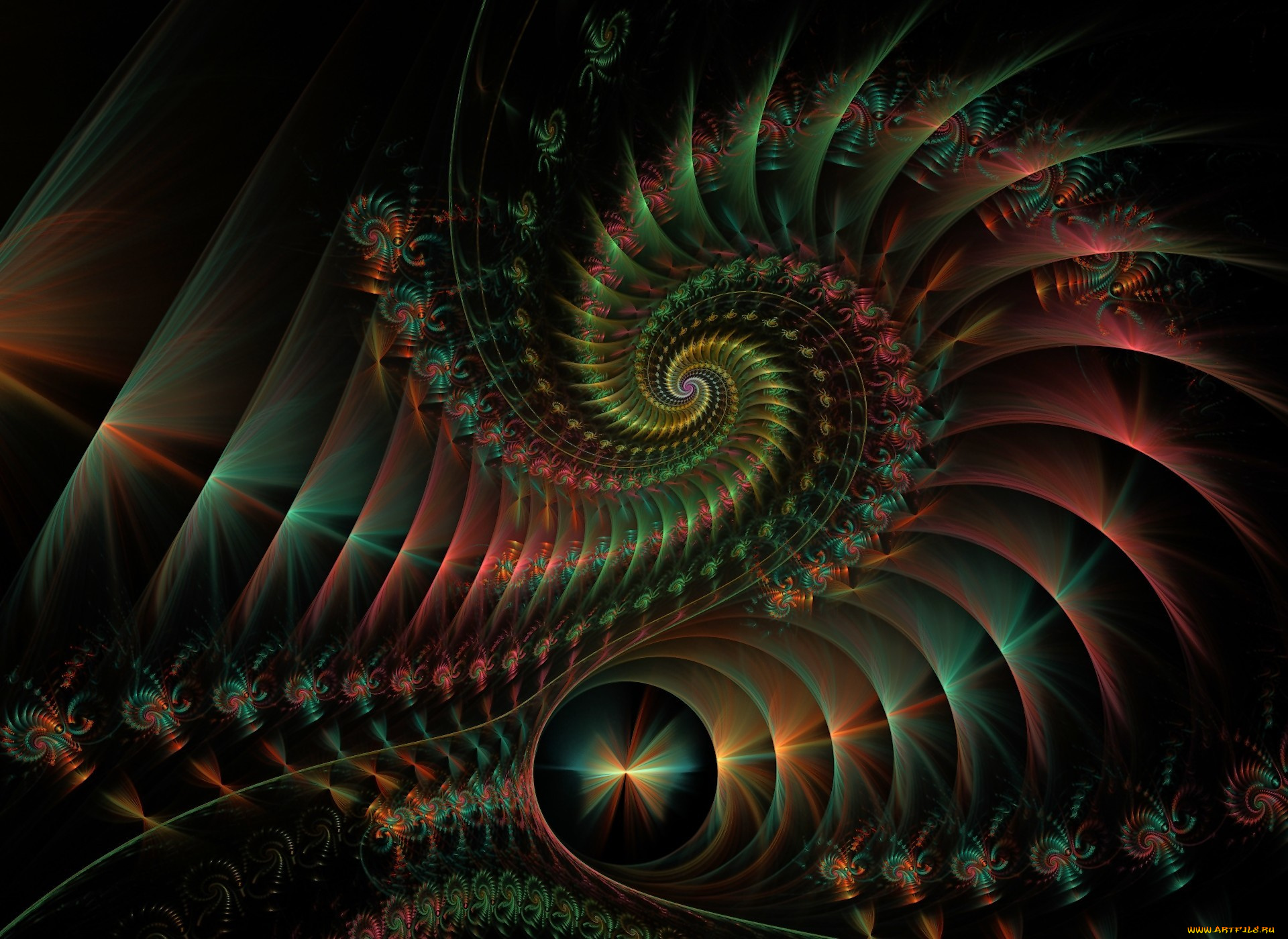 3д, графика, fractal, фракталы, фрактал, узор