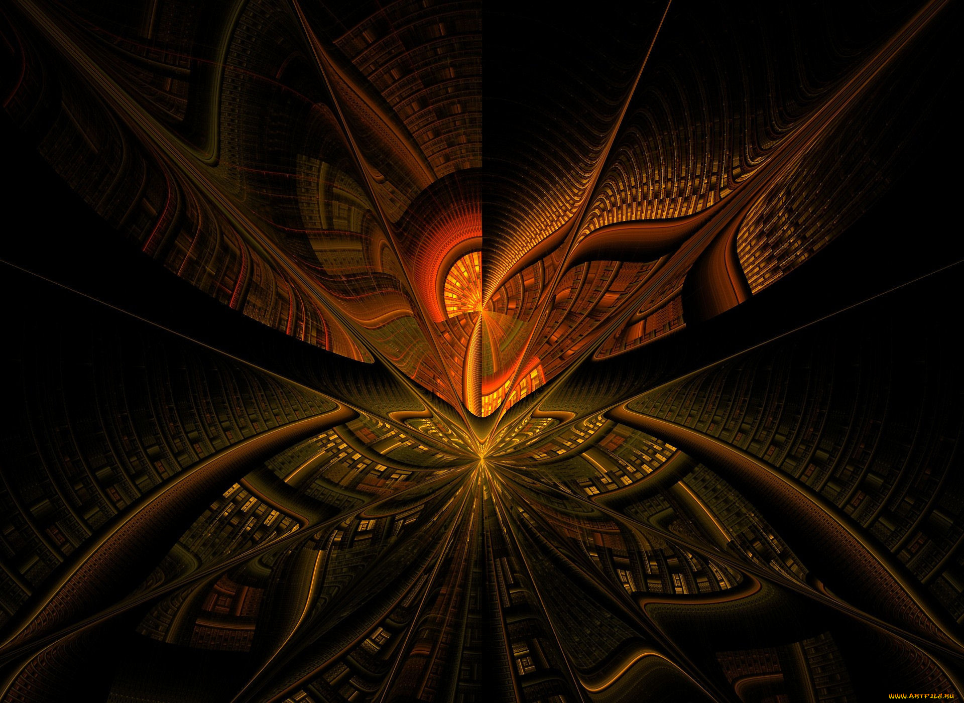 3д, графика, fractal, фракталы, фрактал, узор