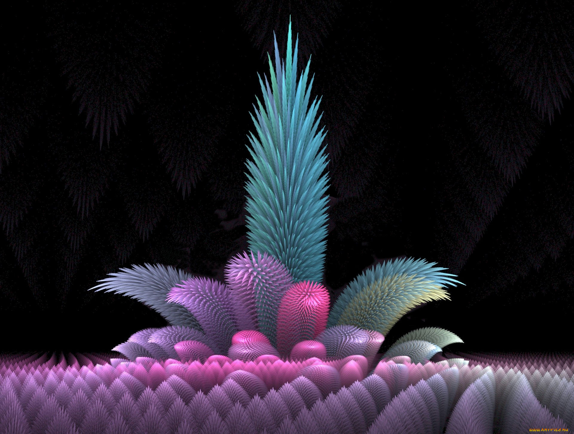 3д, графика, fractal, фракталы, узор, фон, фрактал