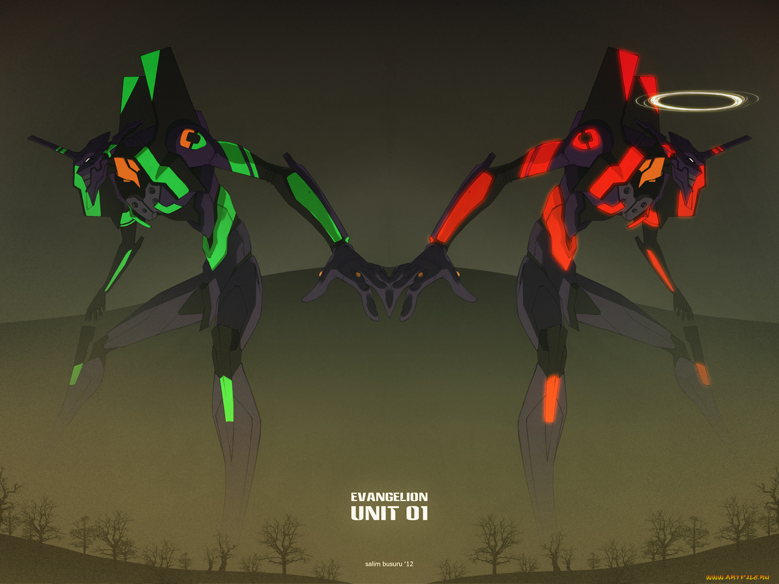 аниме, evangelion, меха, eva