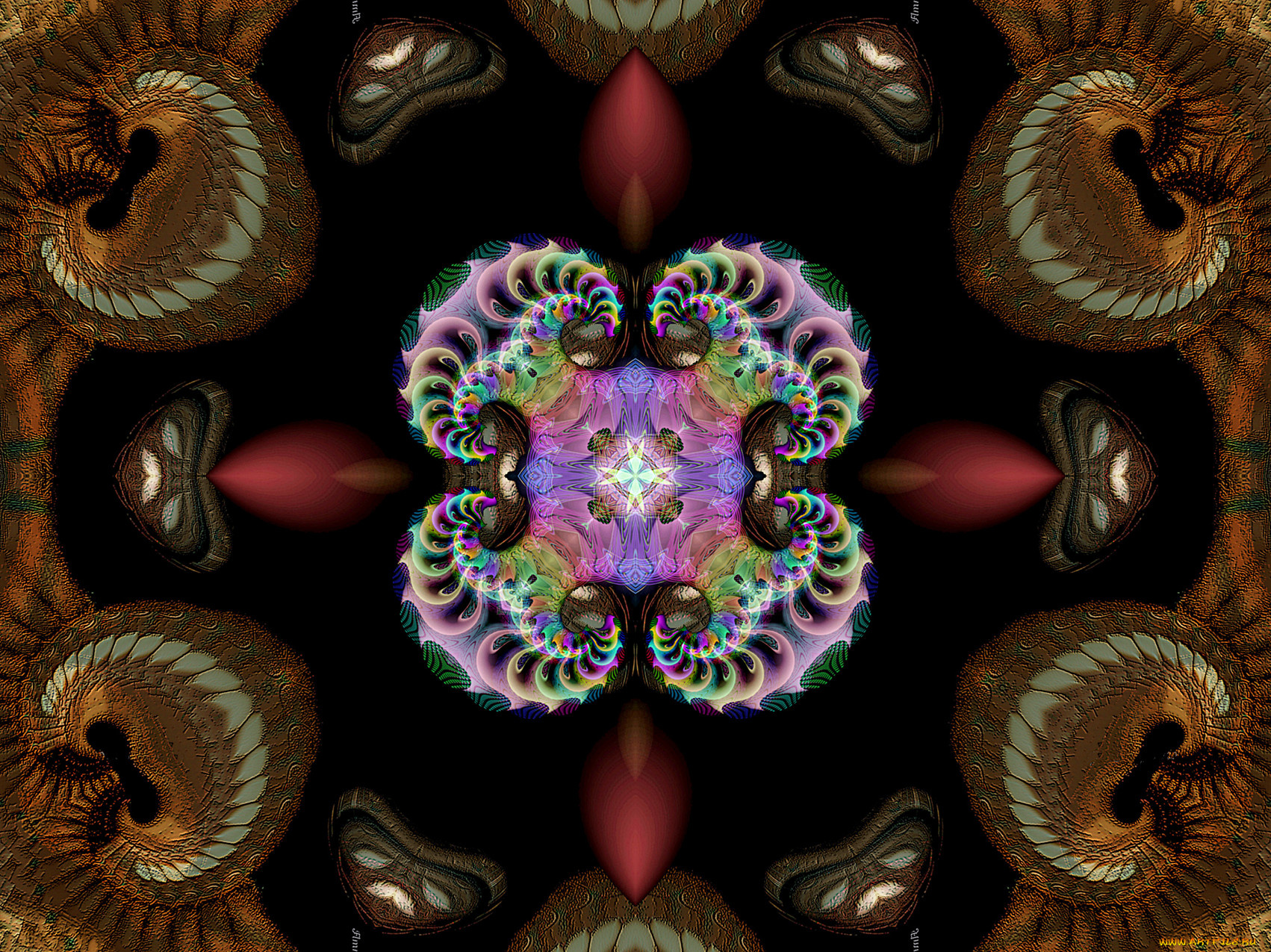 3д, графика, fractal, фракталы, фон, цвета, узор, линии