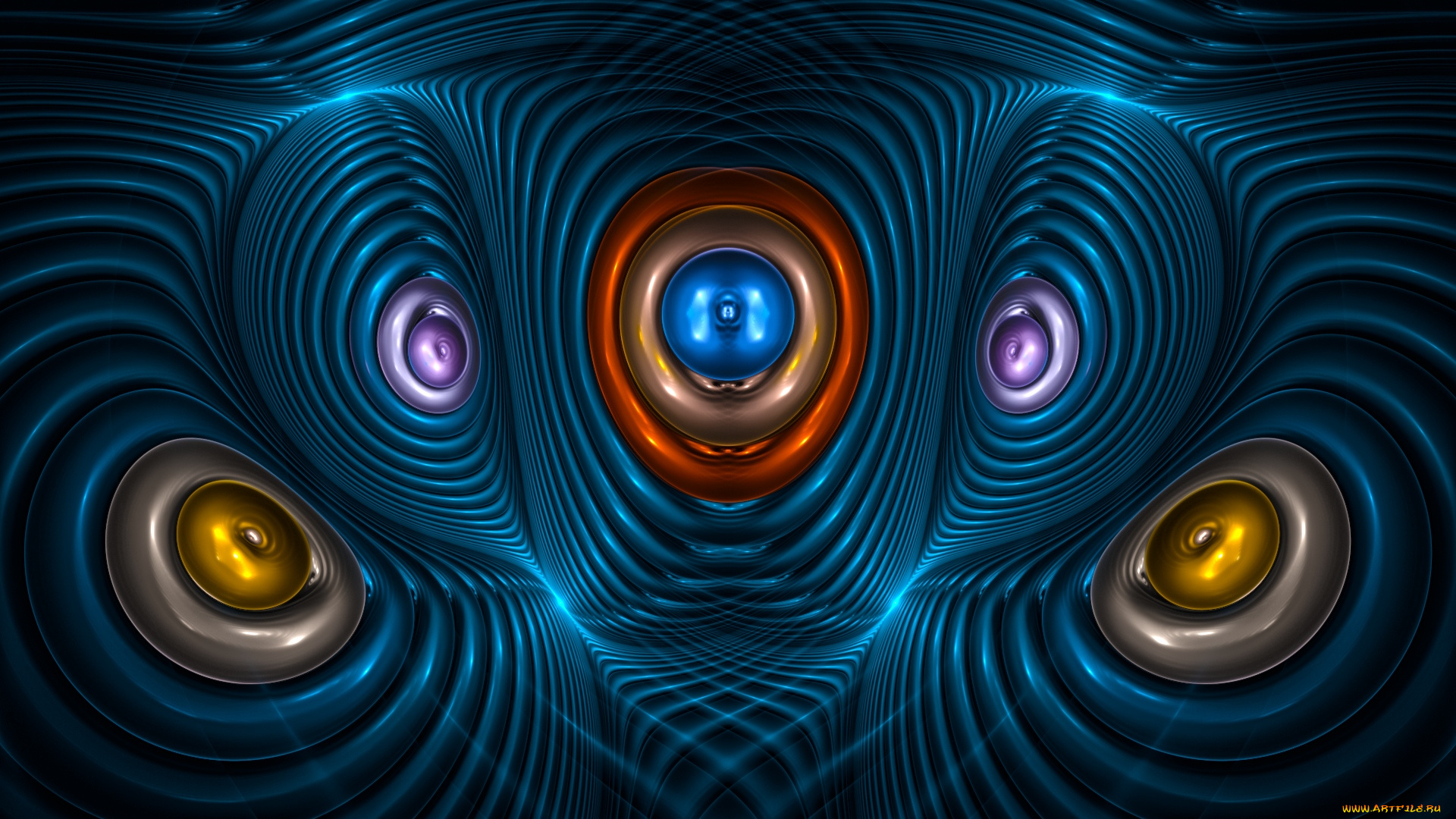 3д, графика, fractal, фракталы, фон, узор, цвета, линии, изгибы