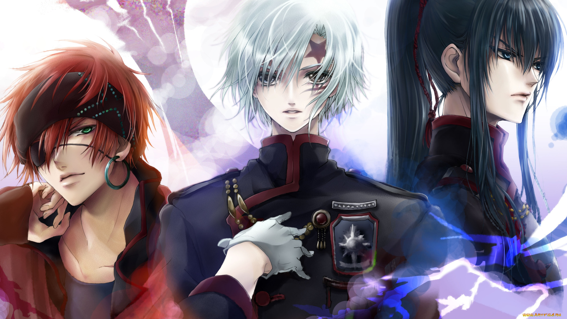 аниме, gray, man, lavi, kanda, yuu, allen, walker