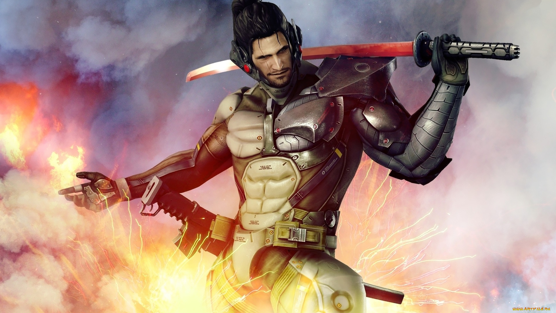 metal, gear, rising, revengeance, видео, игры, меч, воин