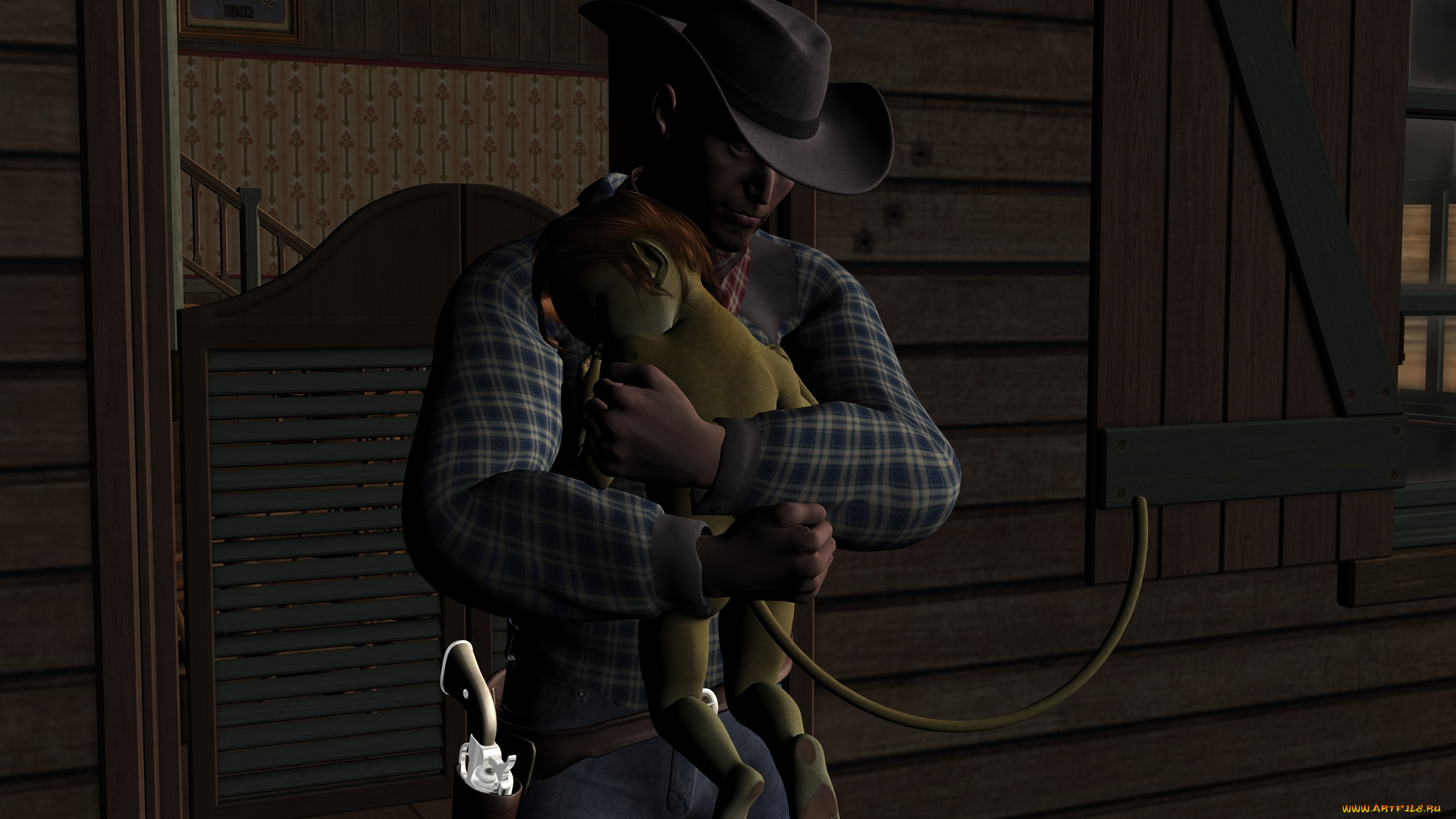 3д, графика, fantasy, , фантазия, мужчина, девушка, кошка