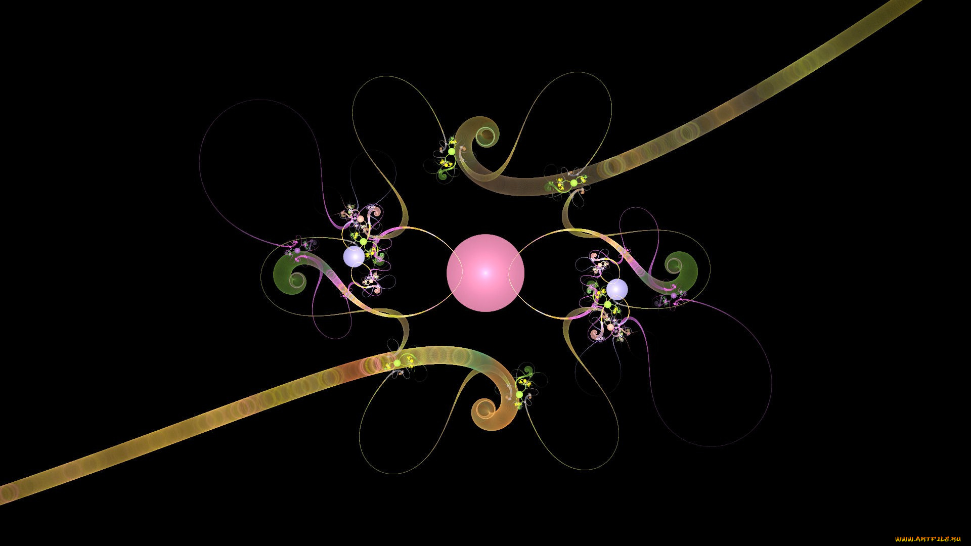 3д, графика, fractal, , фракталы, узор, цвета, фон