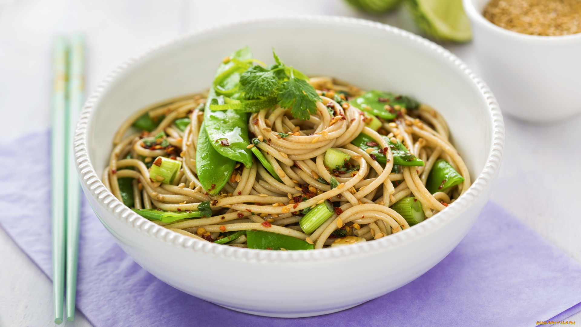 еда, макаронные, блюда, кунжут, горох, спагетти