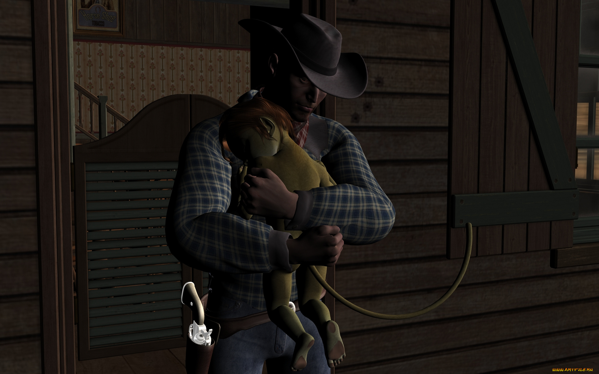 3д, графика, fantasy, , фантазия, мужчина, девушка, кошка