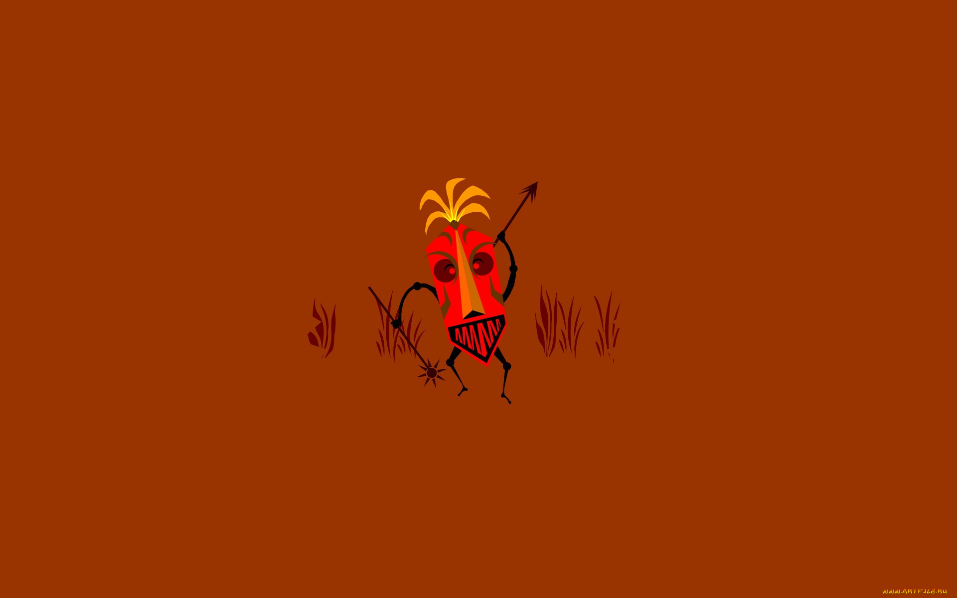 рисованные, минимализм, индеец, маска