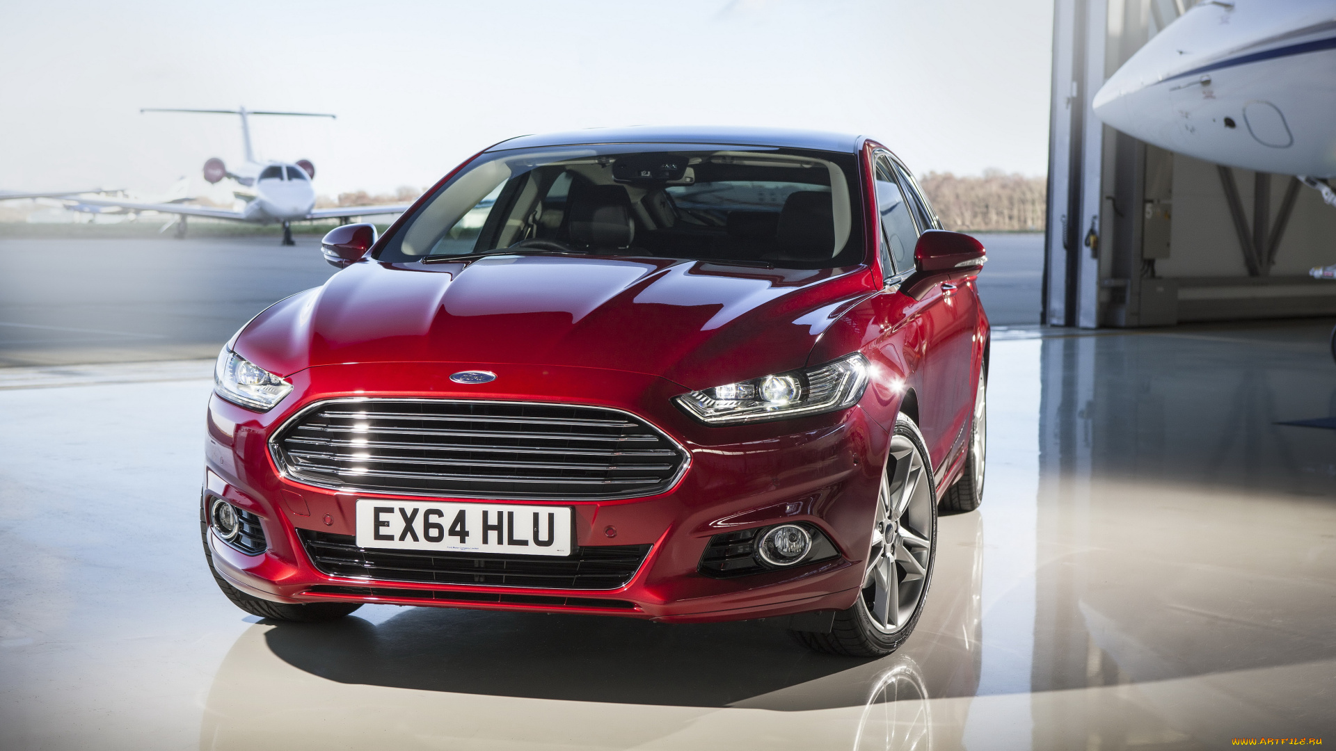 автомобили, ford, красный, 2014г, uk-spec, hatchback, mondeo