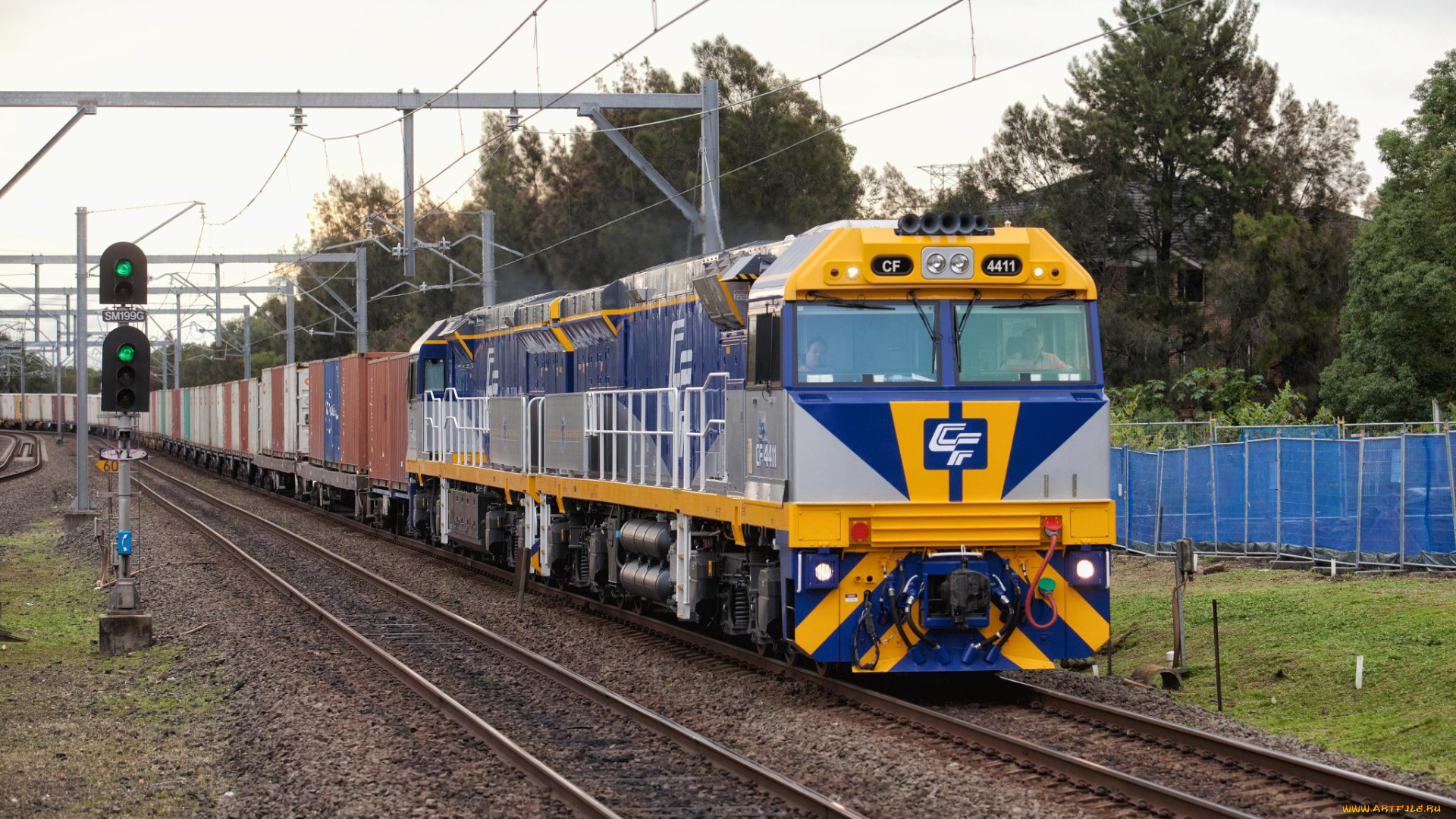 техника, поезда, дорога, железная, состав, локомотив