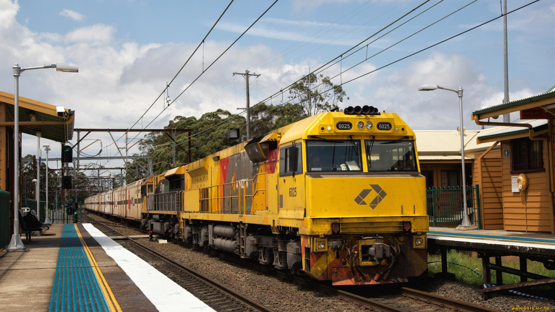 техника, поезда, локомотив, дорога, состав, железная