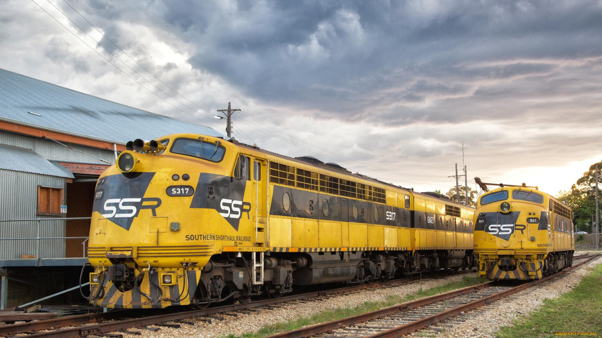 техника, поезда, локомотив, дорога, железная, состав