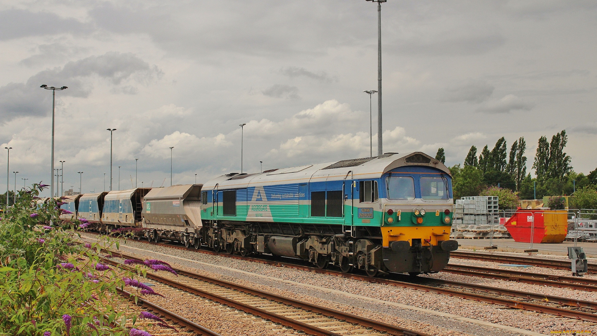 техника, поезда, локомотив, дорога, железная, состав