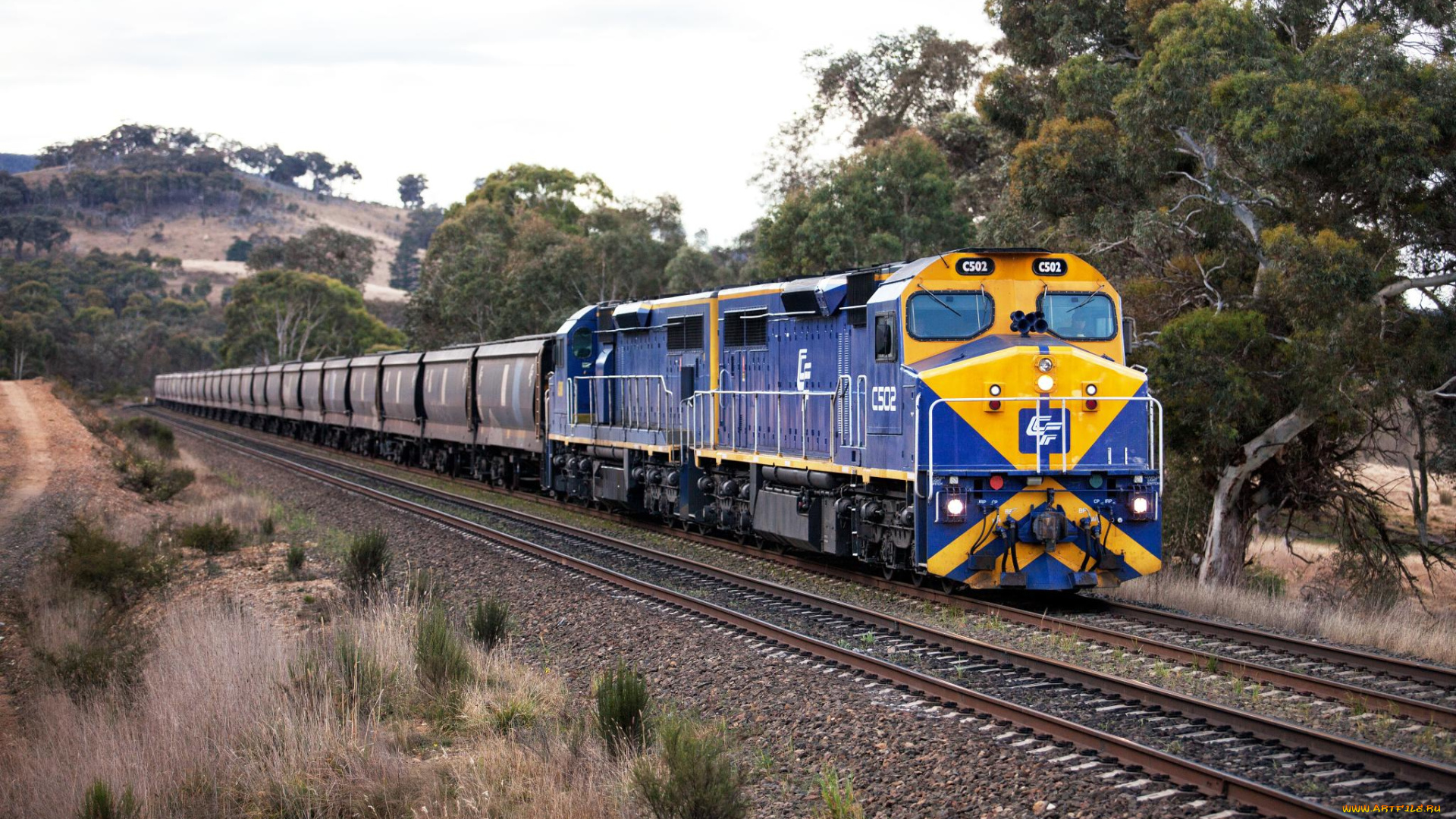 техника, поезда, состав, локомотив, дорога, железная