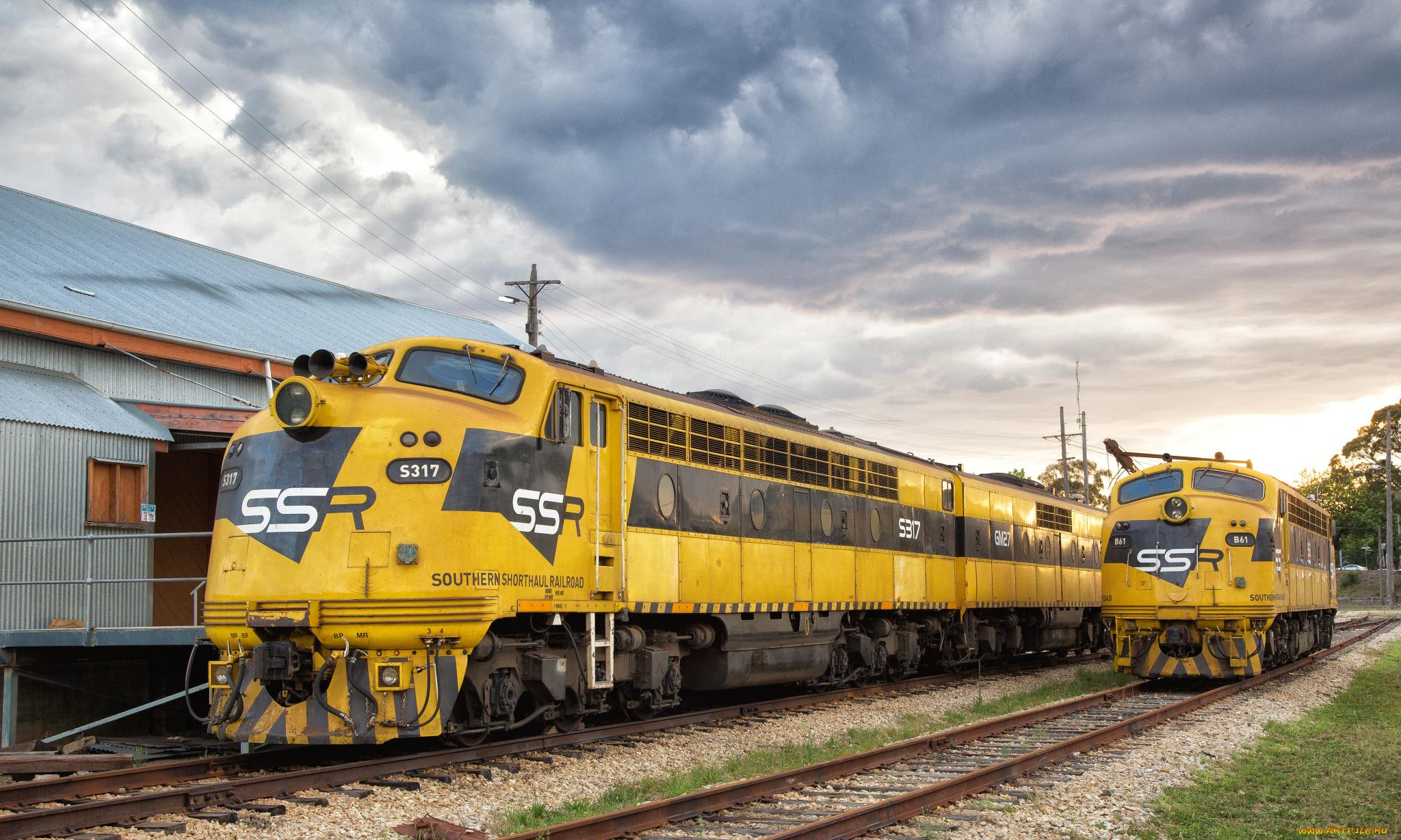 техника, поезда, локомотив, дорога, железная, состав