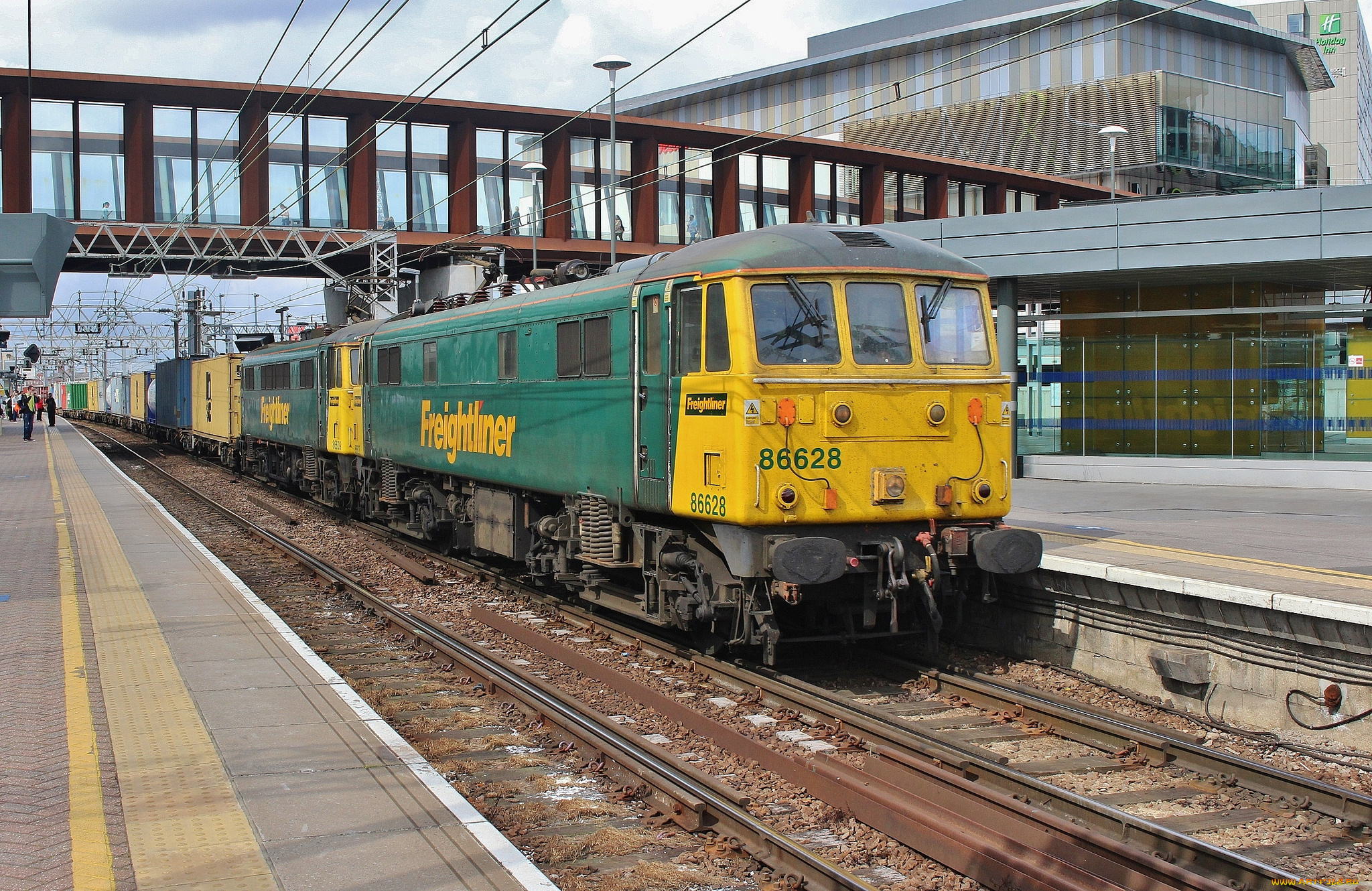 техника, поезда, локомотив, железная, дорога, состав