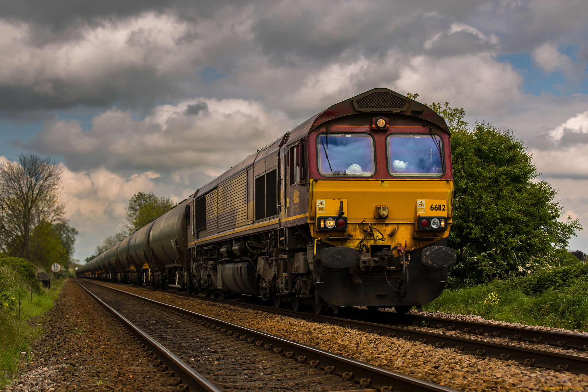 техника, поезда, железная, дорога, локомотив, состав