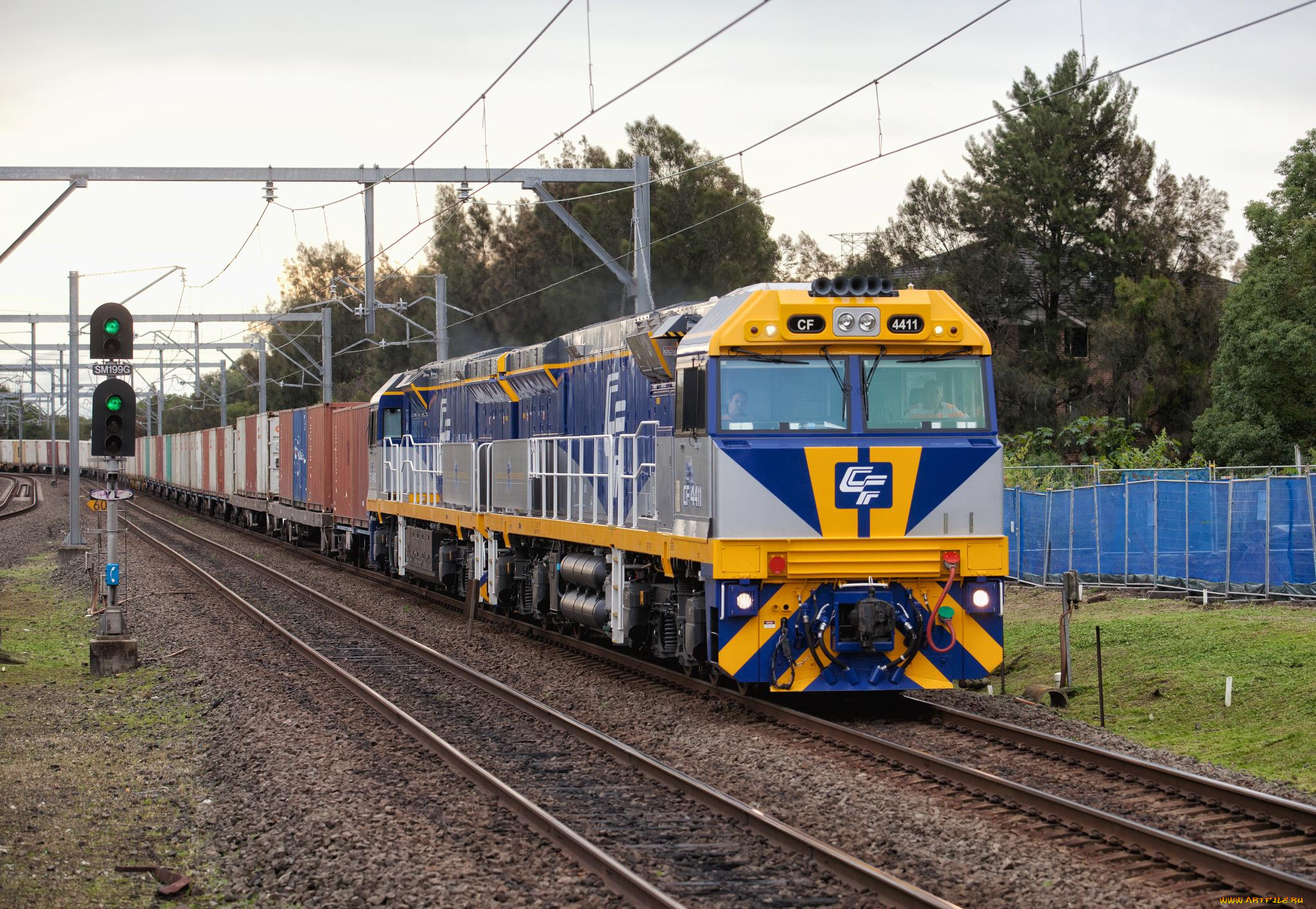 техника, поезда, дорога, железная, состав, локомотив