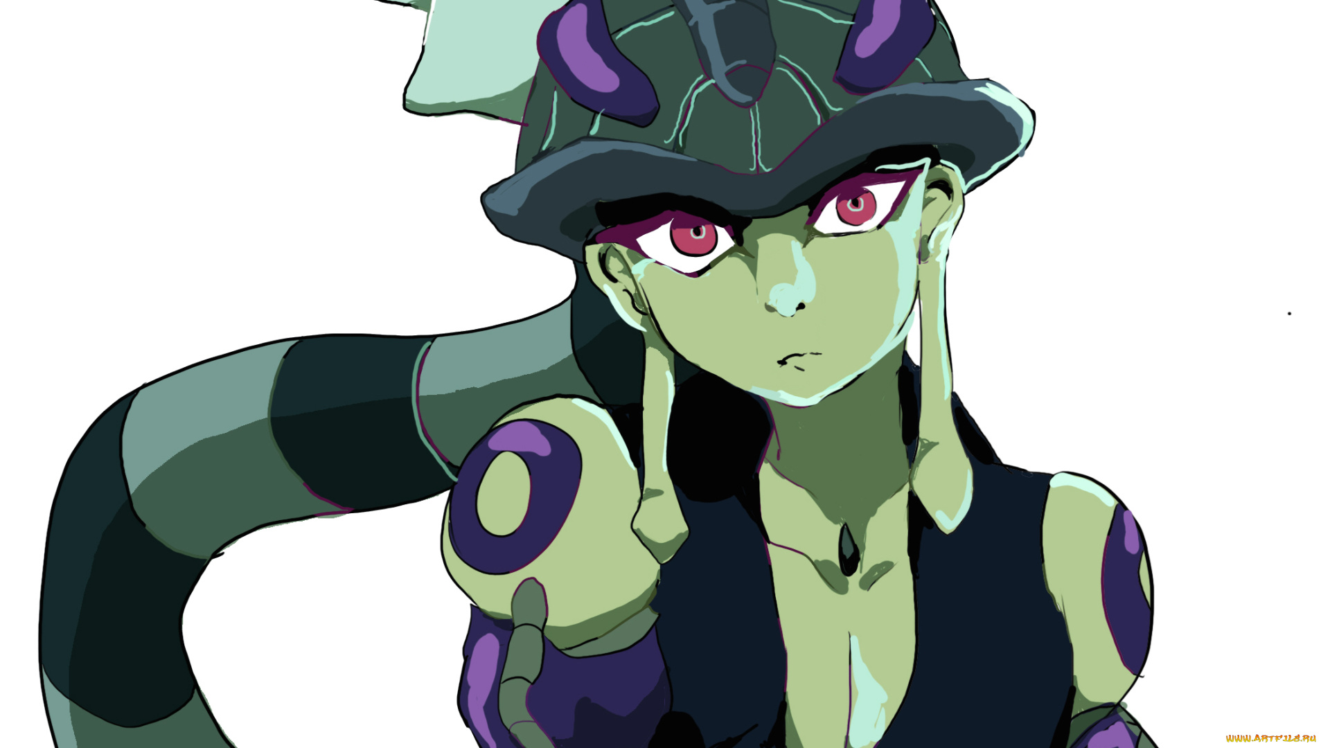 аниме, hunter, x, hunter, меруэм, король, взгляд, арт