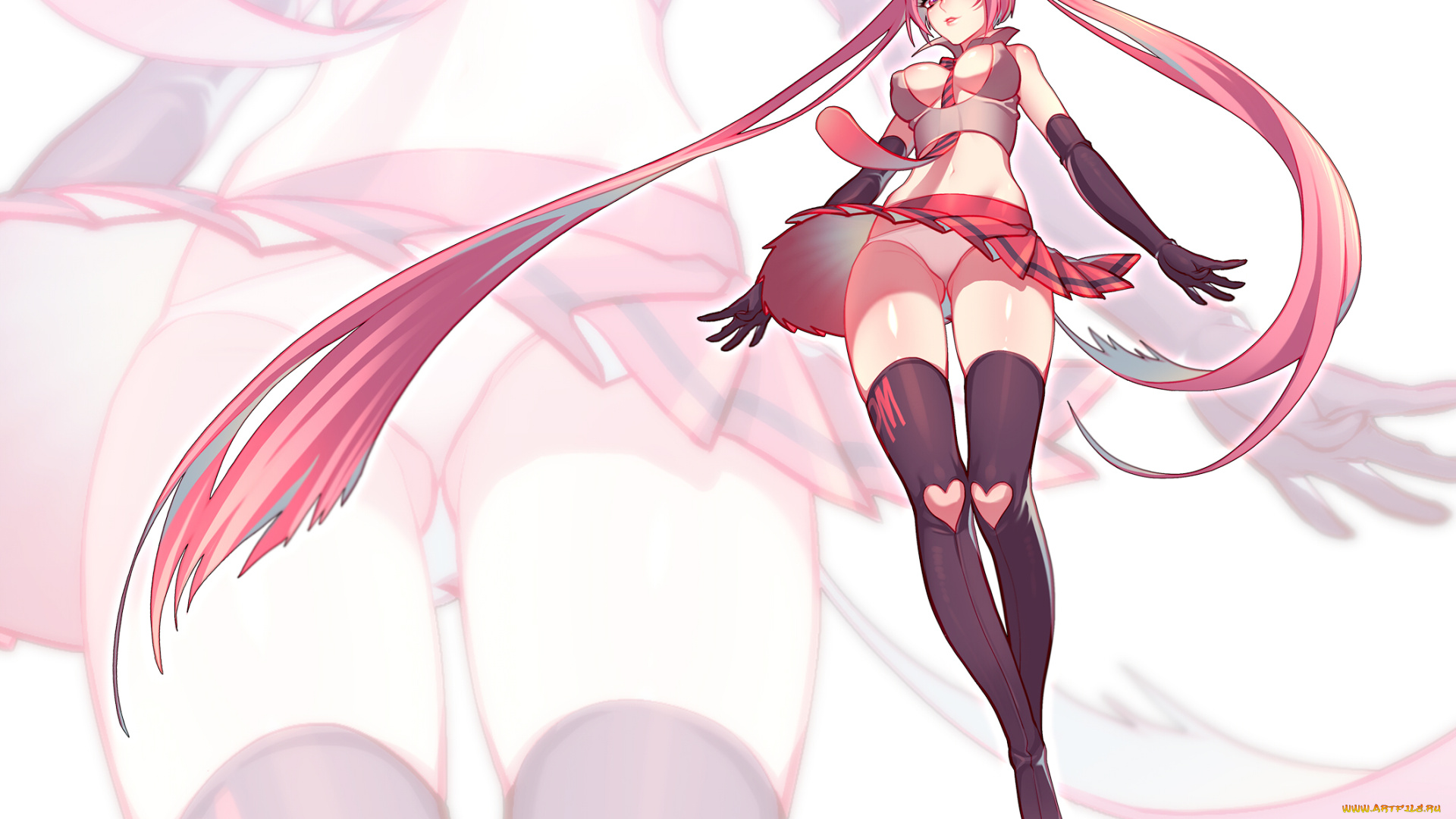 аниме, vocaloid, волосы, фон, девушка, взгляд