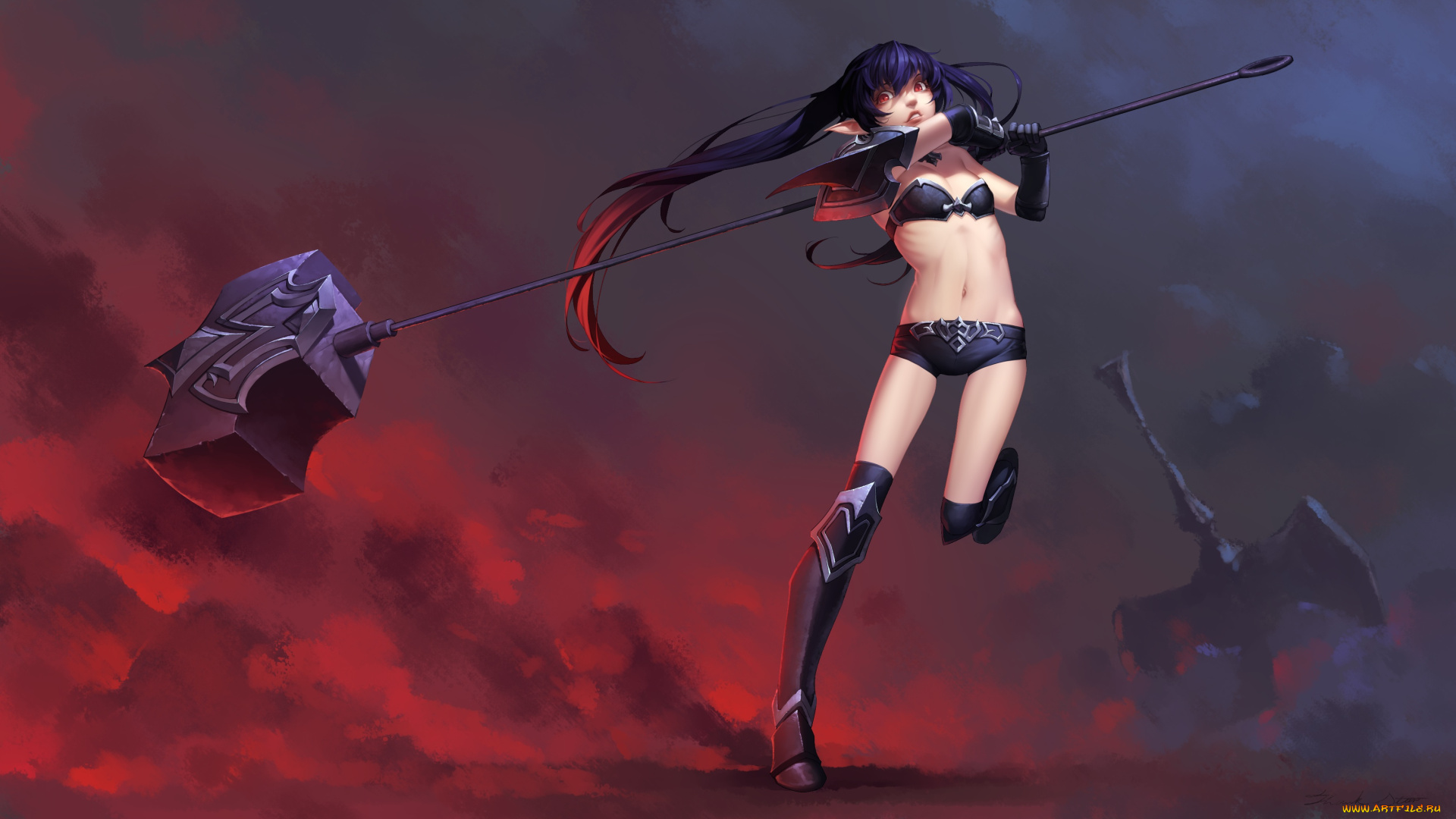 видео, игры, league, of, legends, poppy, league, of, legends, daye, bie, qia, lian