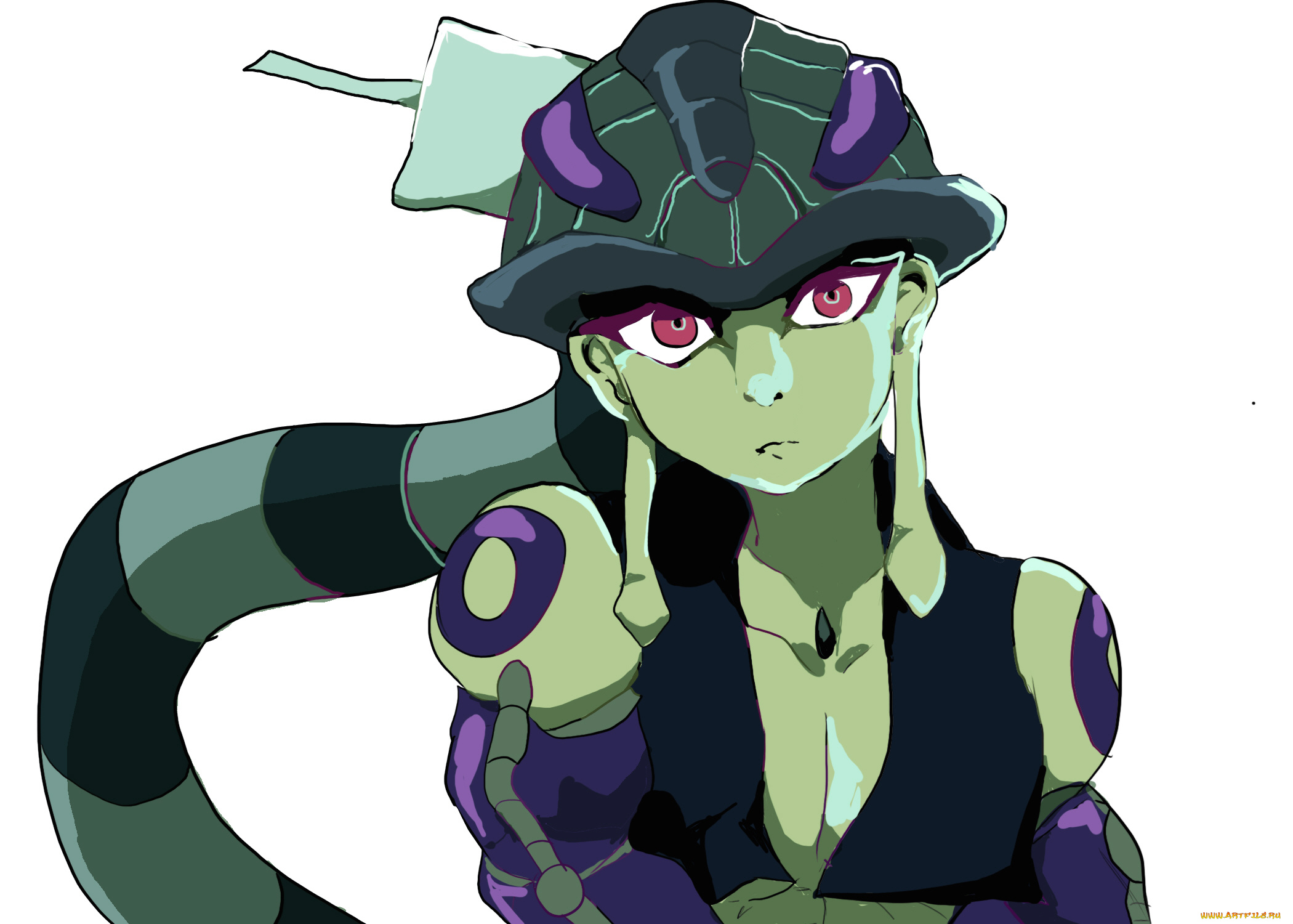 аниме, hunter, x, hunter, меруэм, король, взгляд, арт