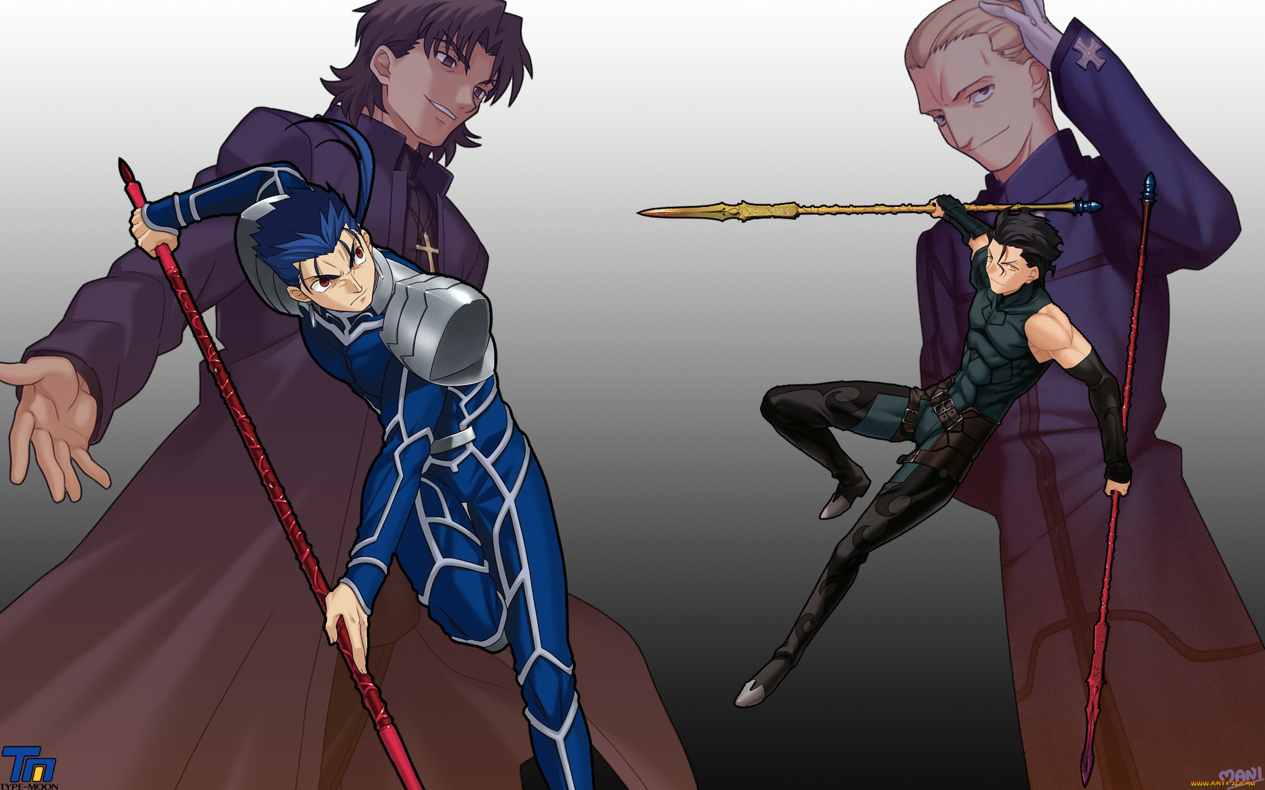 аниме, fate, stay, night, арт, лансер, слуги