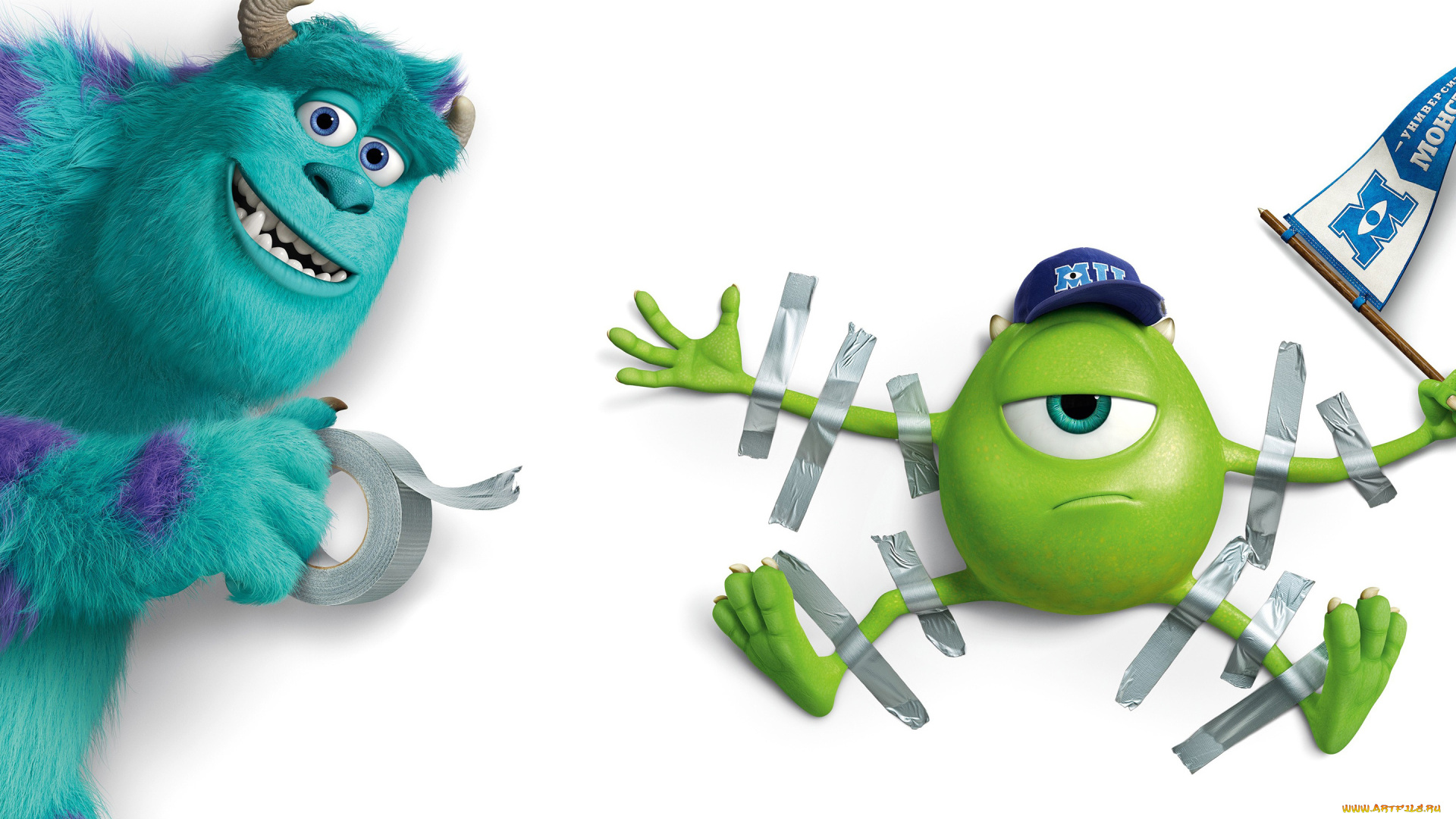 мультфильмы, monsters, university, персонаж