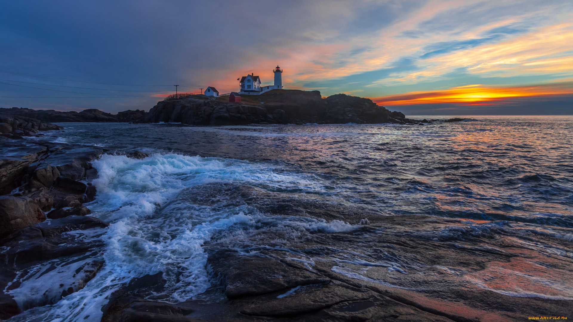 природа, маяки, portland, head, мейн, маяк, портланд, хед