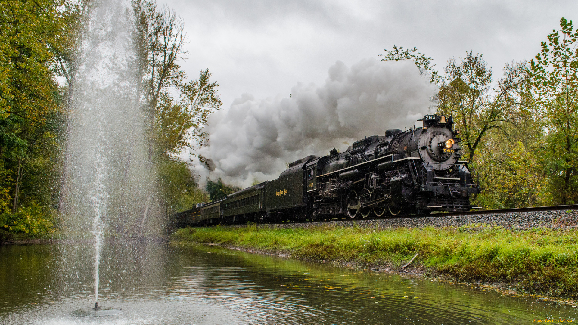 техника, паровозы, состав, локомотив