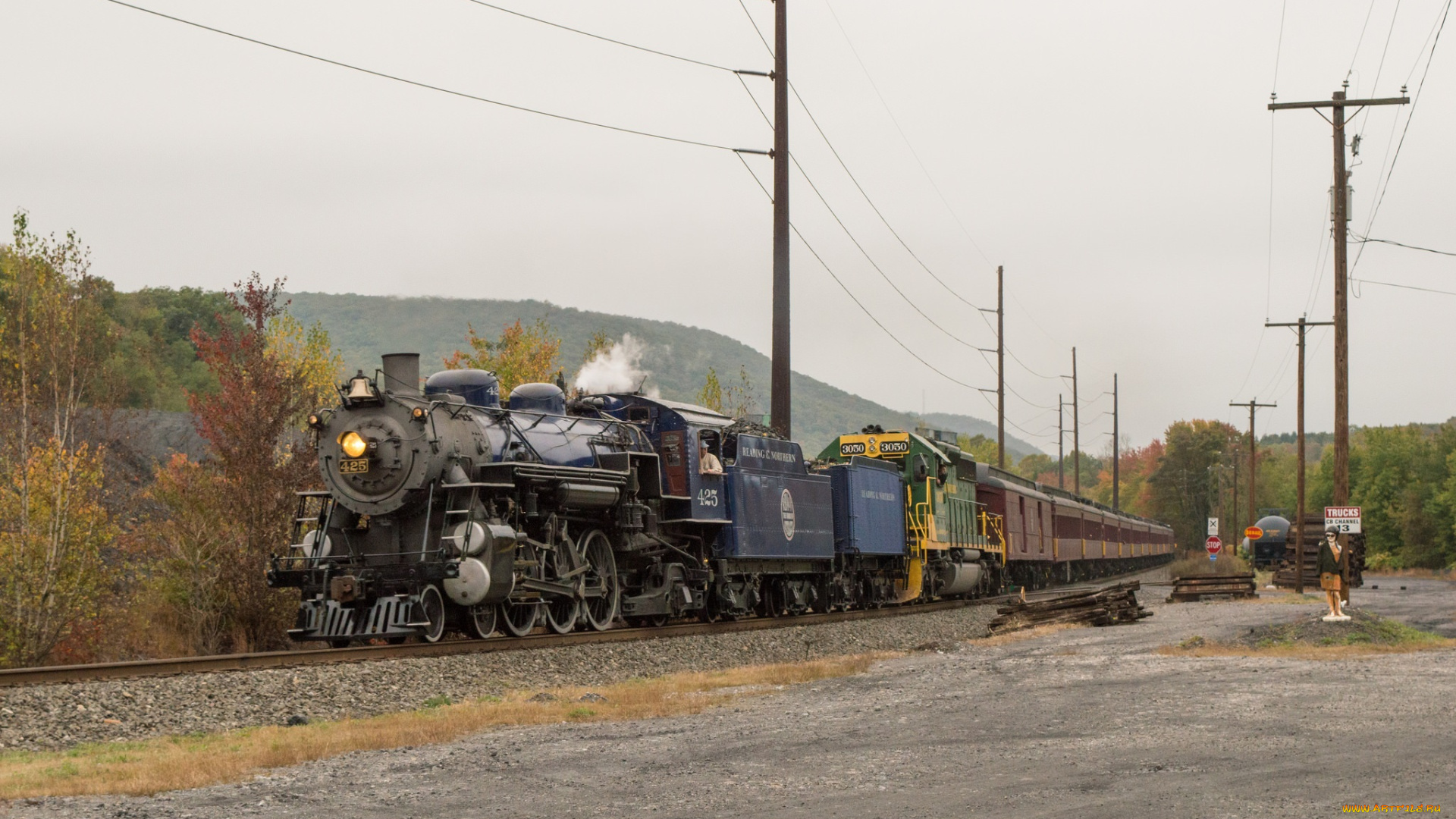техника, паровозы, состав, локомотив