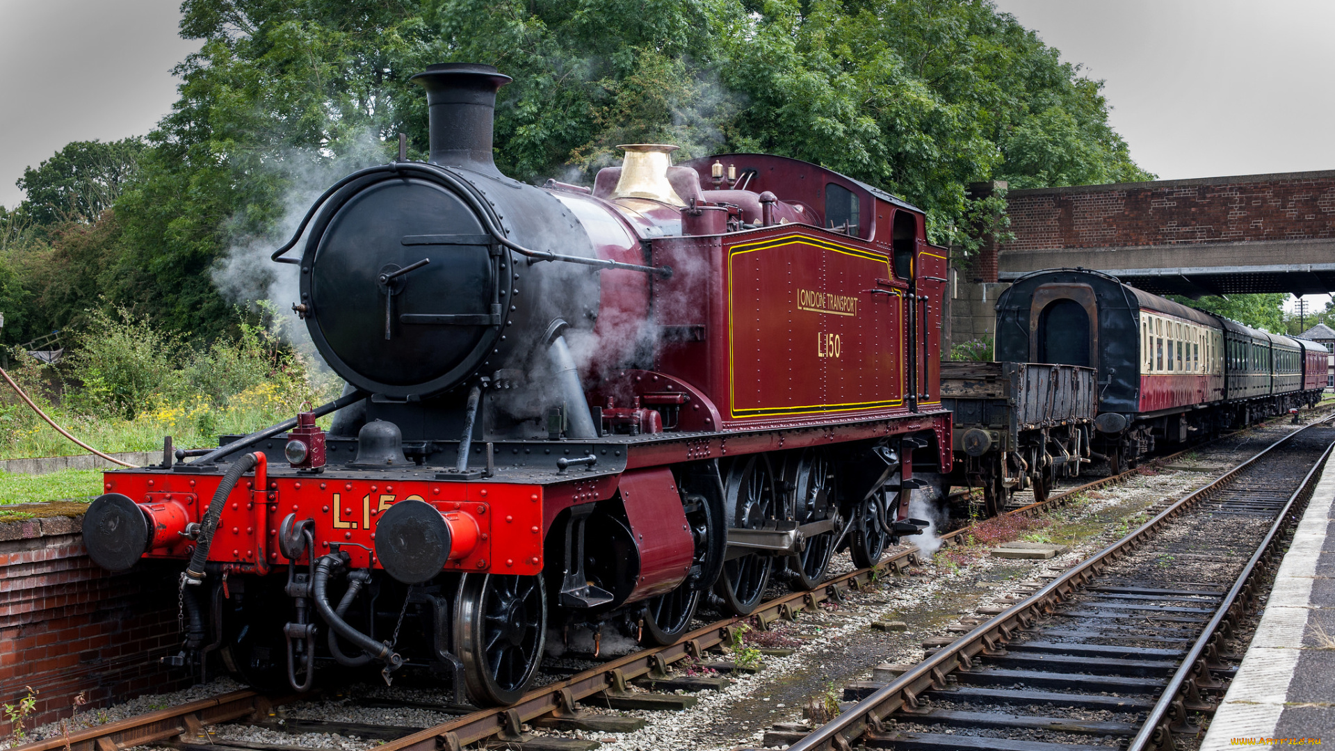 техника, паровозы, состав, локомотив