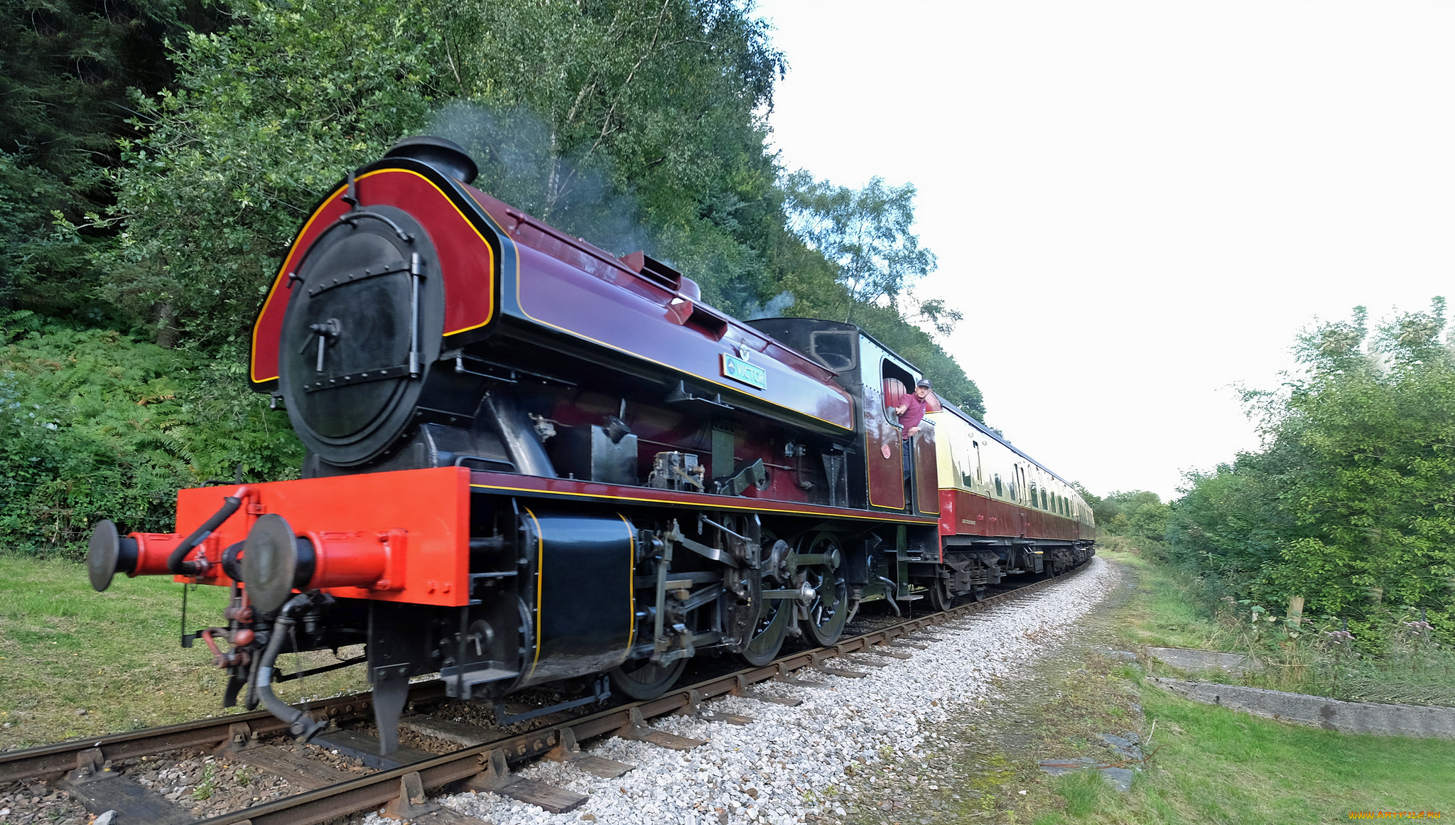 техника, паровозы, локомотив, состав