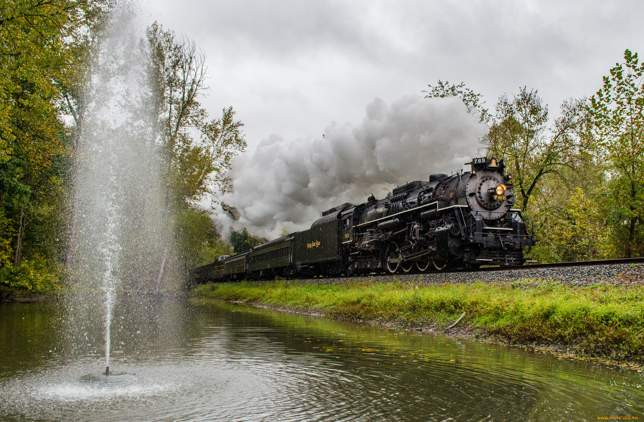 техника, паровозы, состав, локомотив