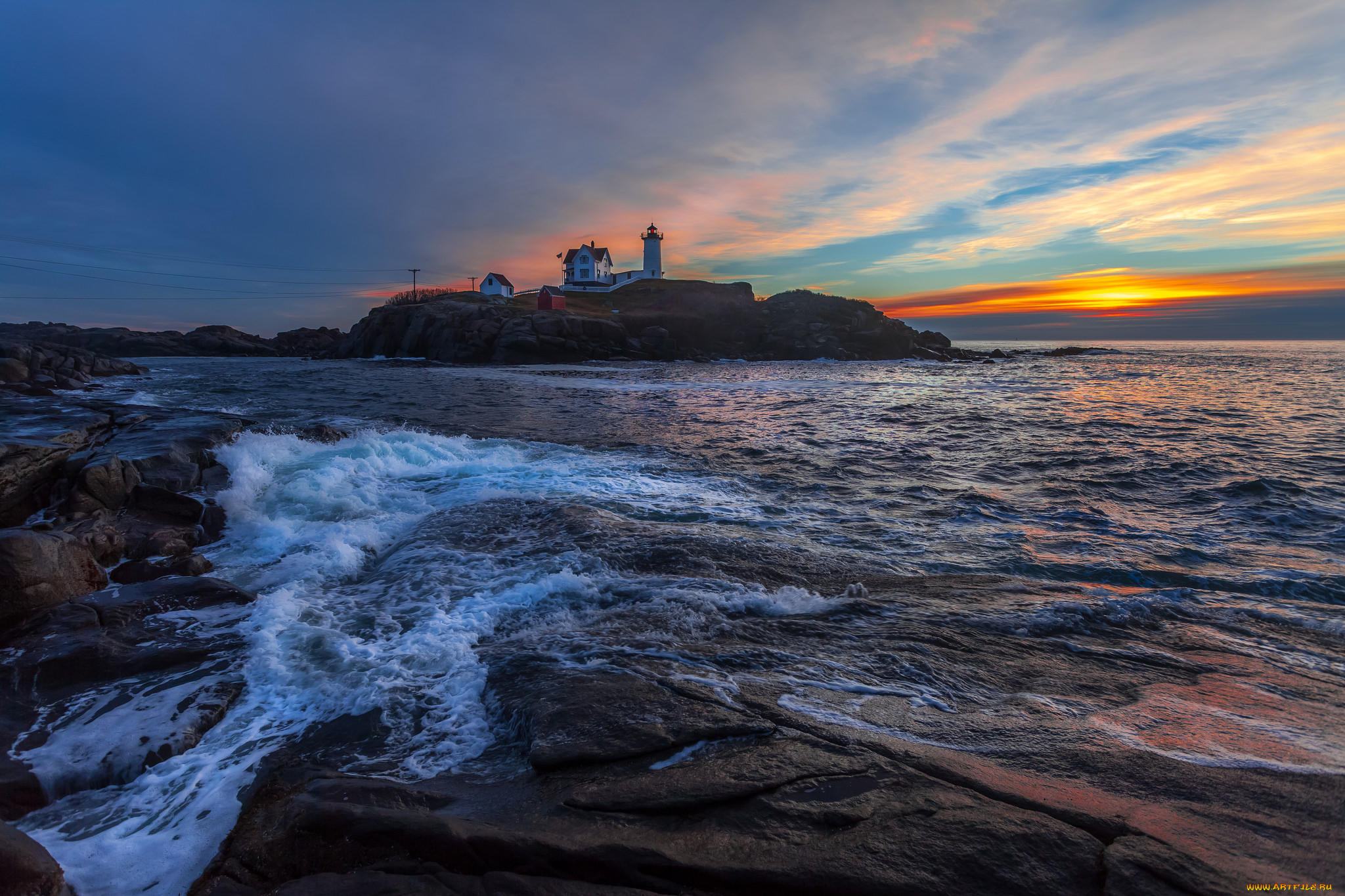 природа, маяки, portland, head, мейн, маяк, портланд, хед