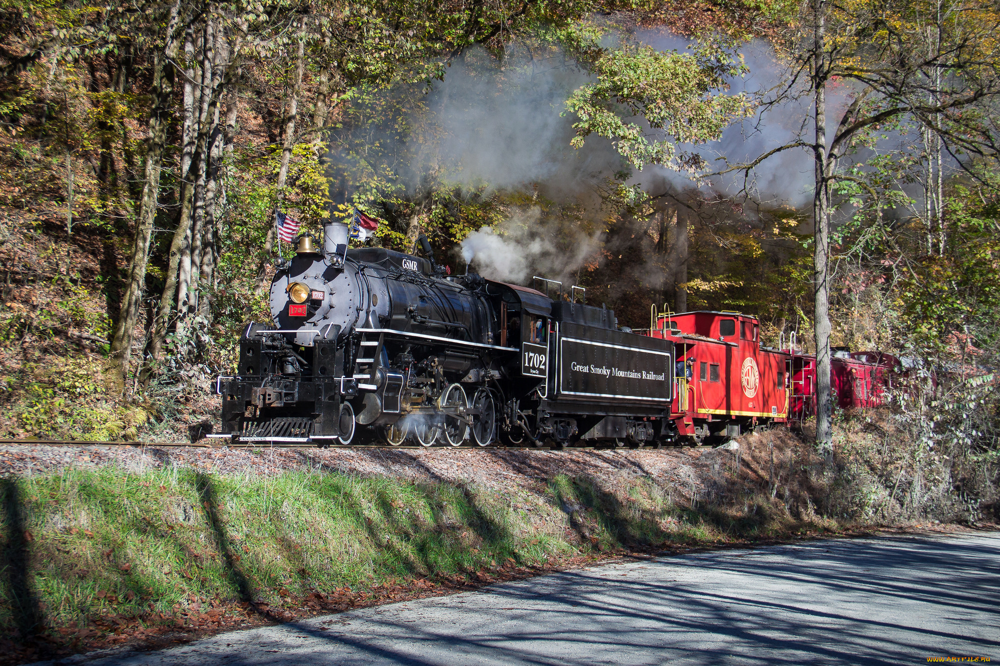 техника, паровозы, состав, локомотив