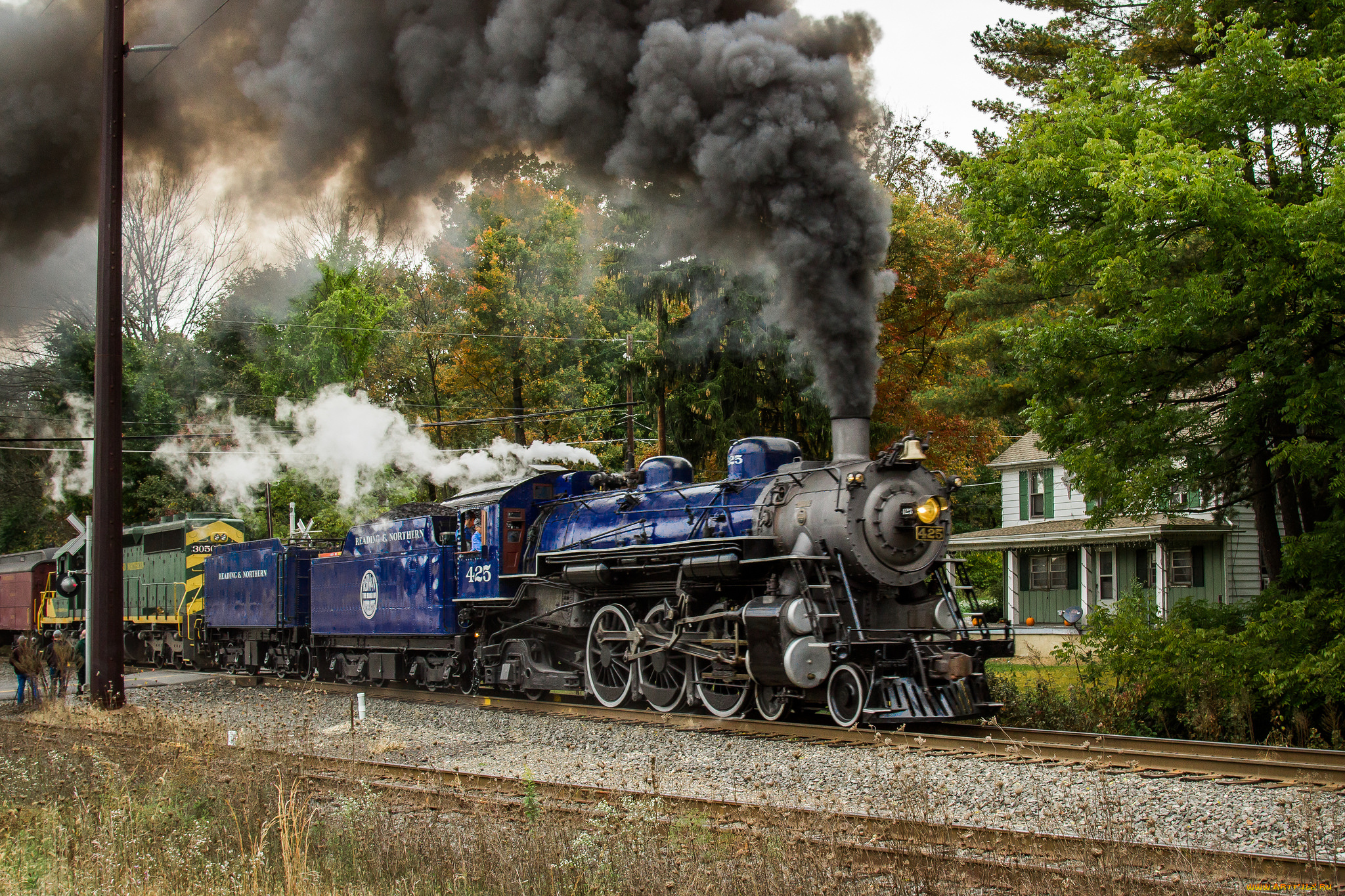 техника, паровозы, состав, локомотив