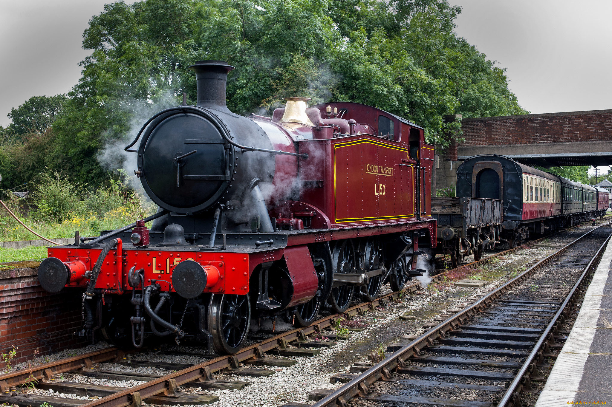 техника, паровозы, состав, локомотив