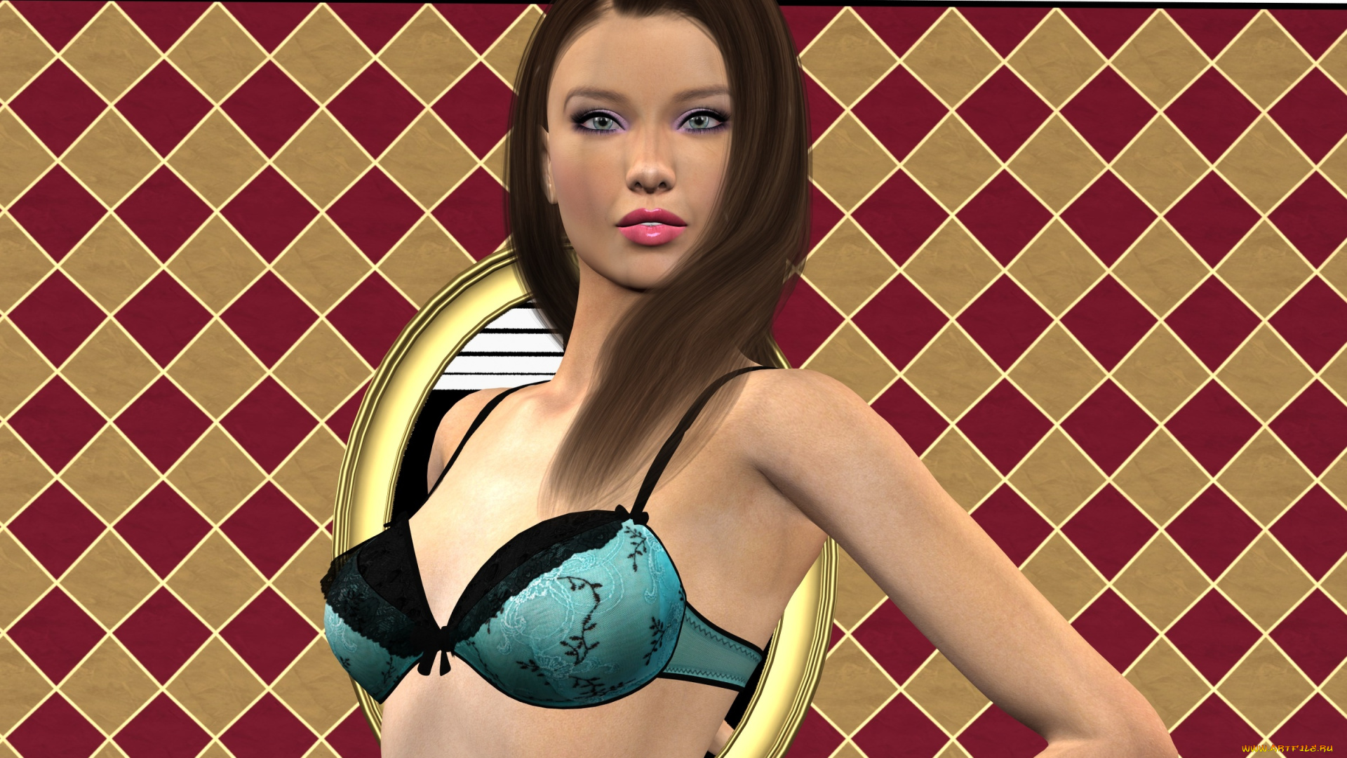 3д, графика, люди, , people, фон, взгляд, девушка