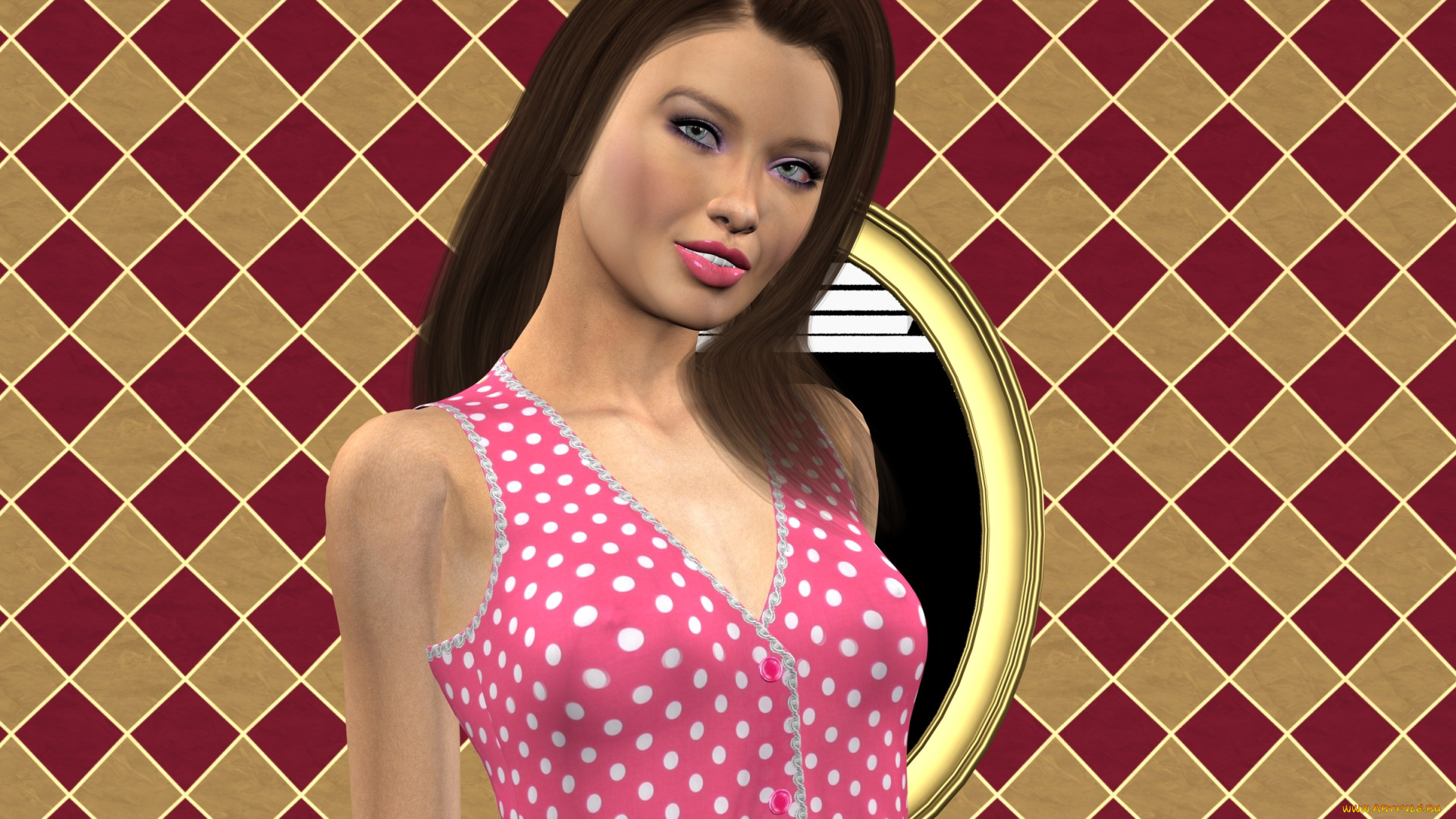 3д, графика, люди, , people, фон, взгляд, девушка