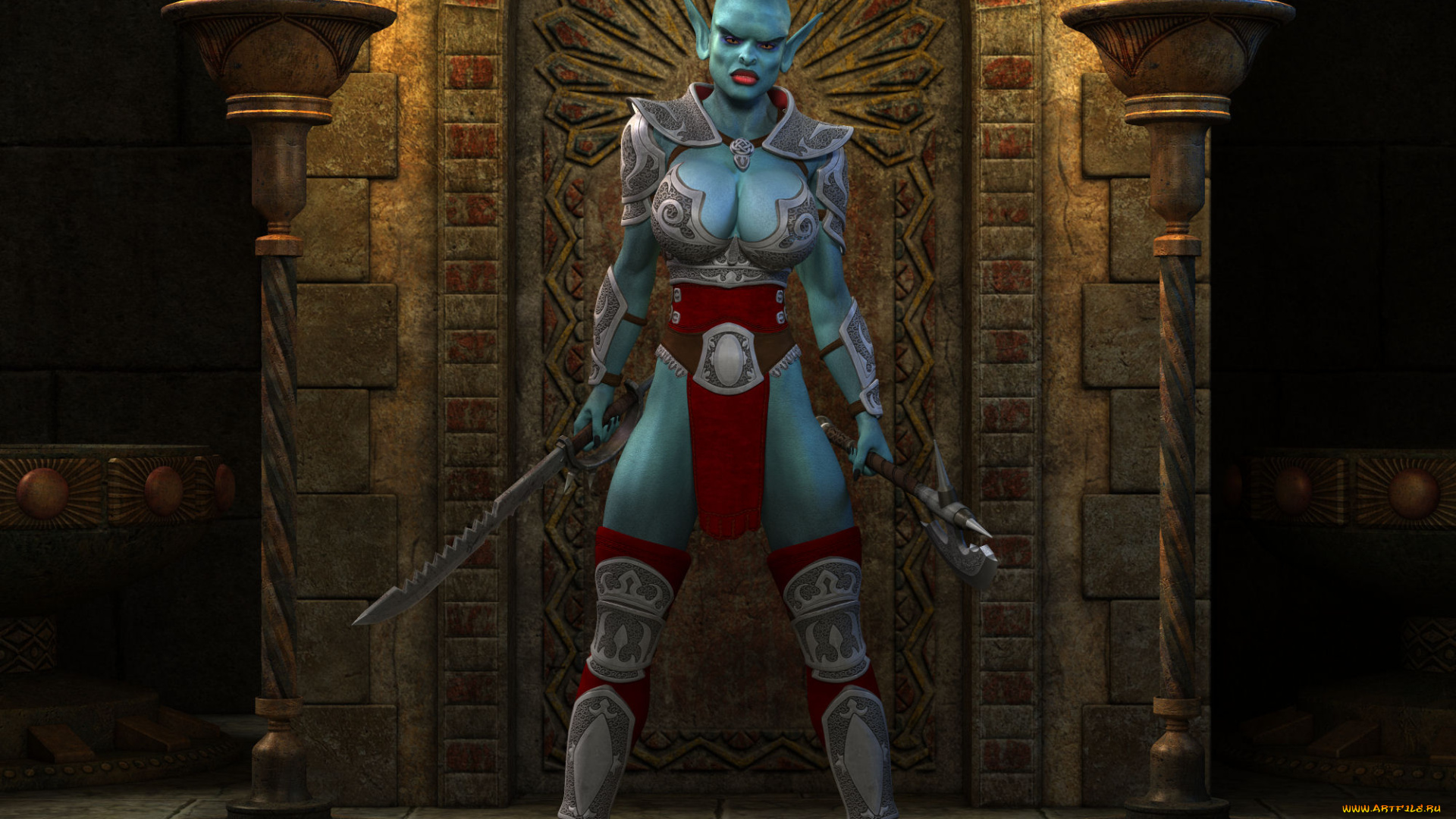 3д, графика, существа, , creatures, фон, взгляд, существо