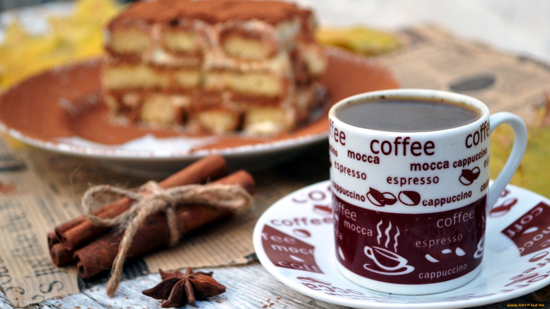 еда, кофе, , кофейные, зёрна, бадьян, корица, чашка