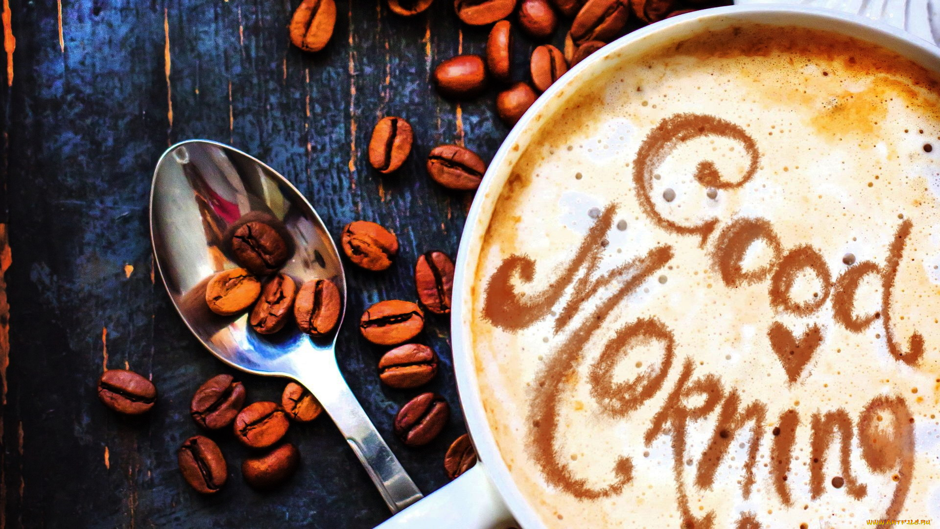 еда, кофе, , кофейные, зёрна, надпись, капучино, зерна