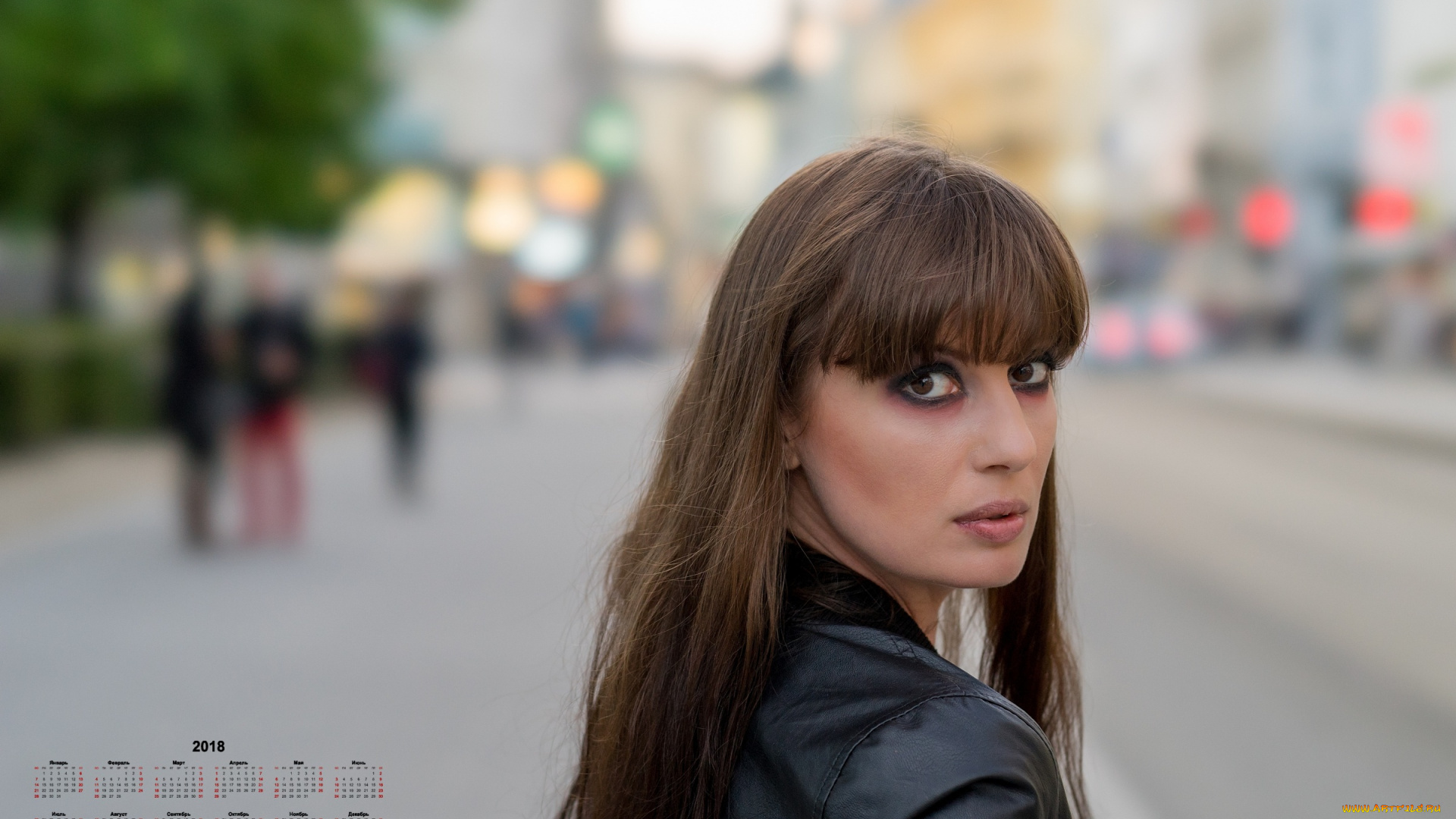 календари, девушки, 2018, взгляд